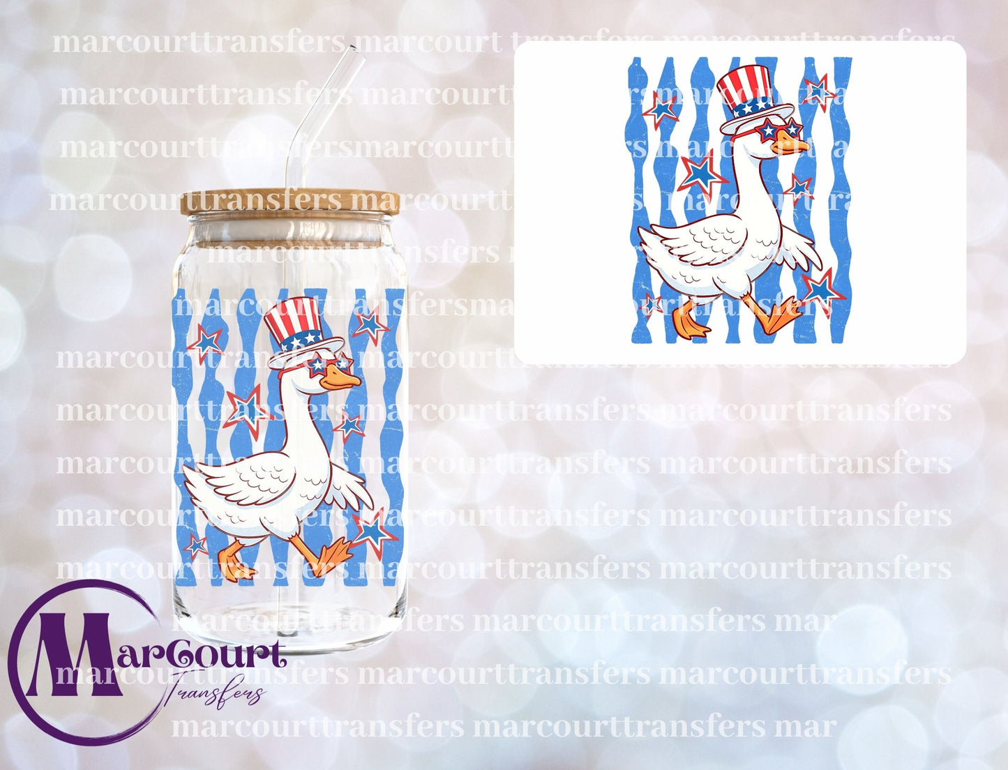 AMERICA GOOSE-UV DTF CUP WRAP