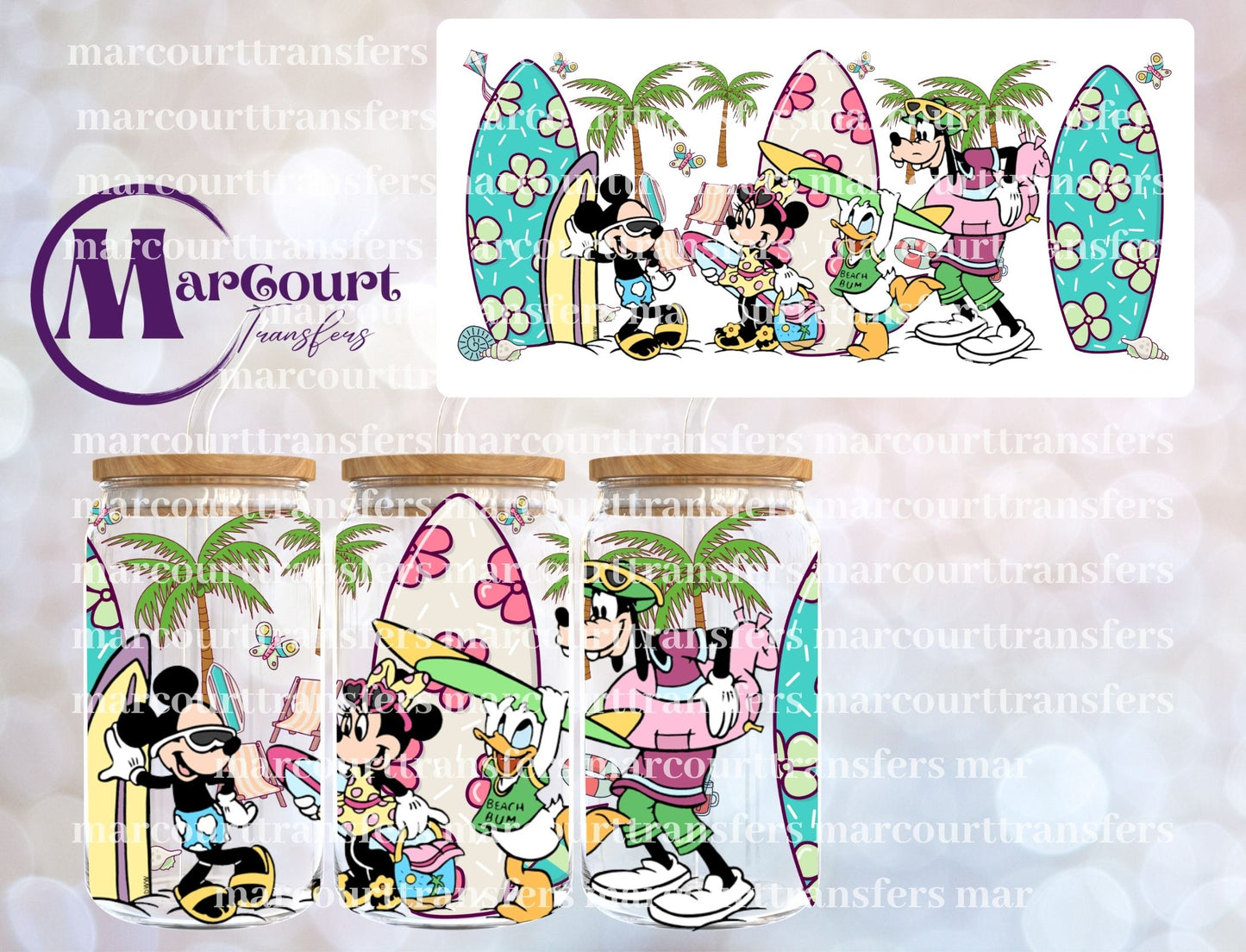 MAGICAL SUMMER-16 0Z-UV DTF CUP WRAP