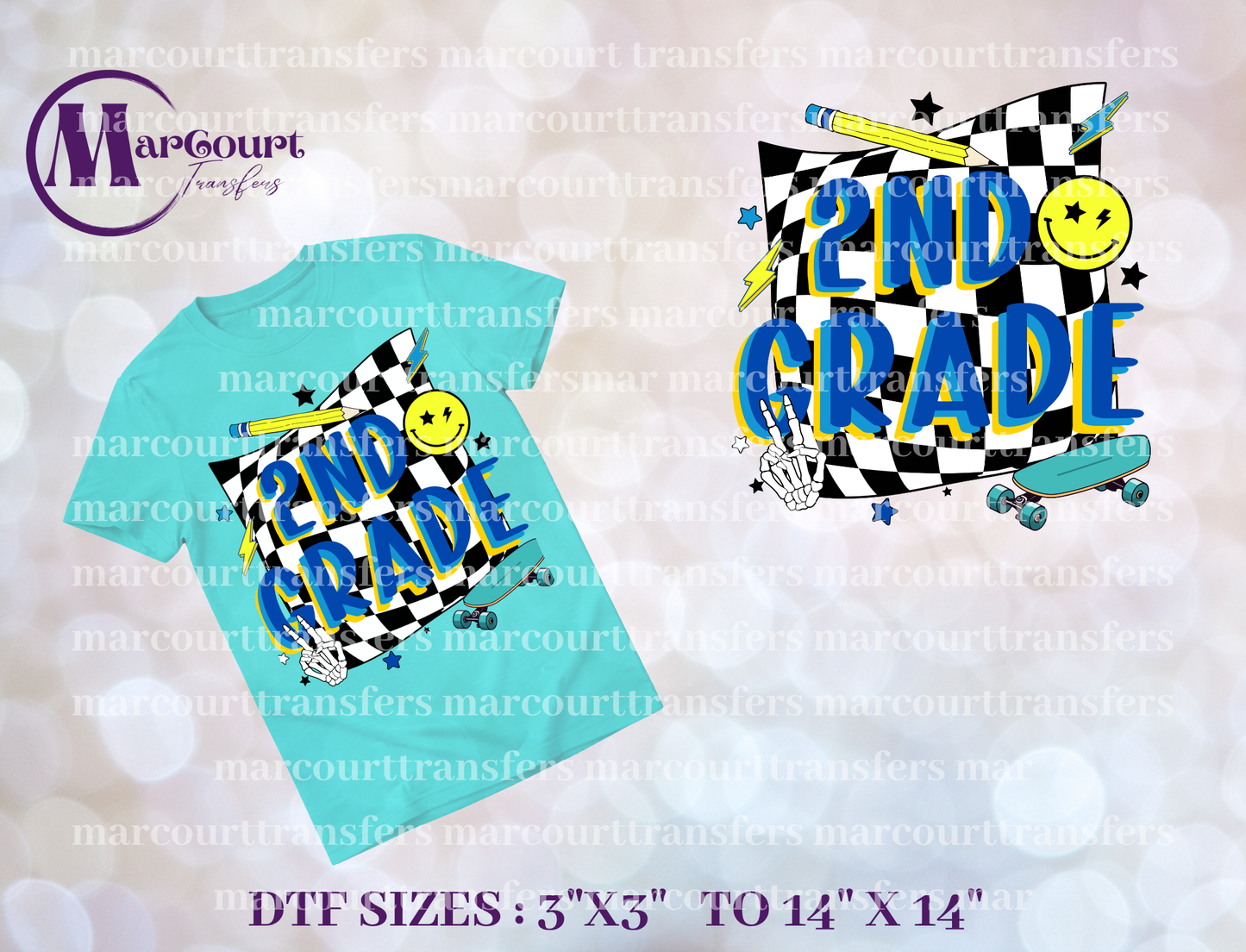 DTF-2ND GRADE CHECKERED