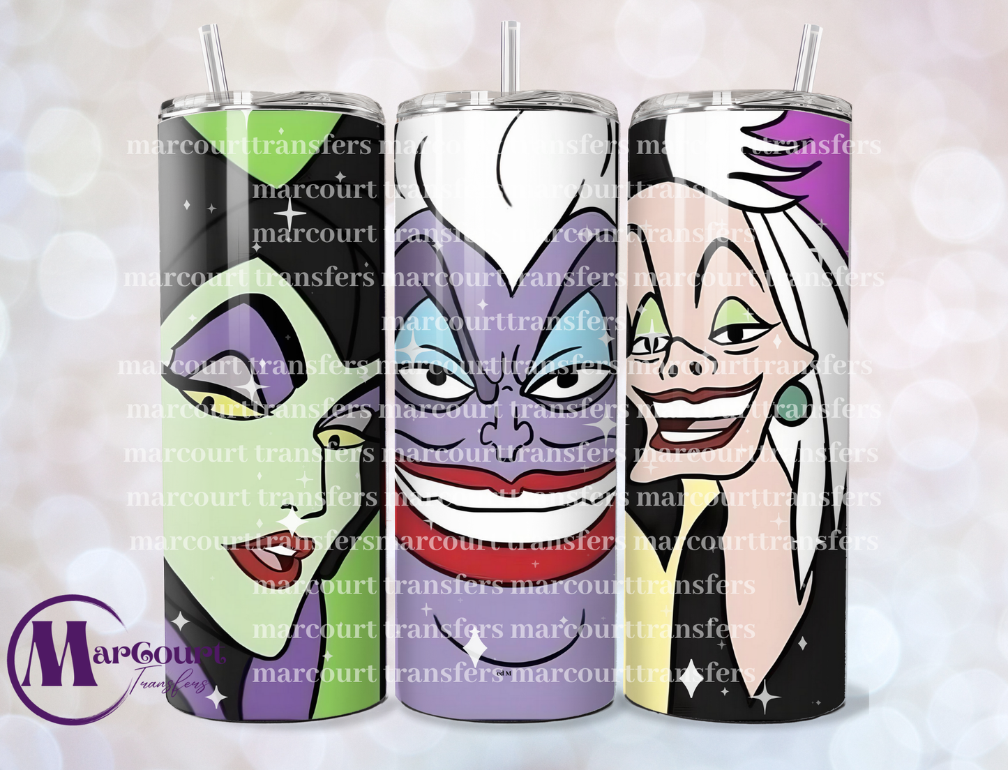3 LADY VILLAINS #2-SKINNY TUMBLER TRANSFER