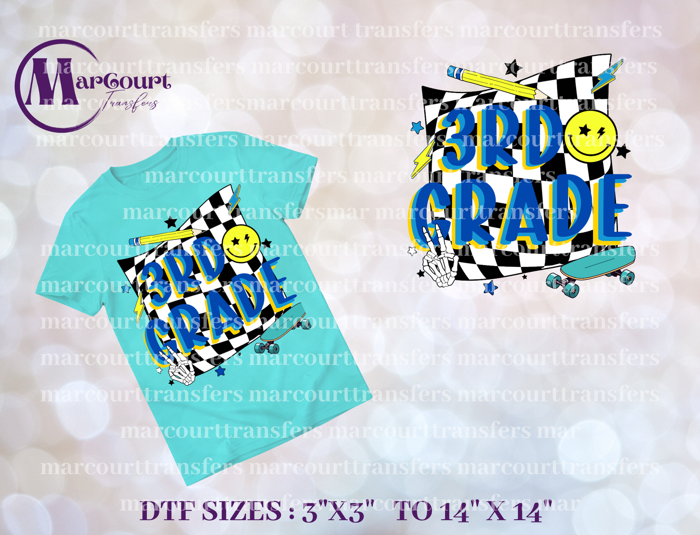 DTF-3RD GRADE CHECKERED