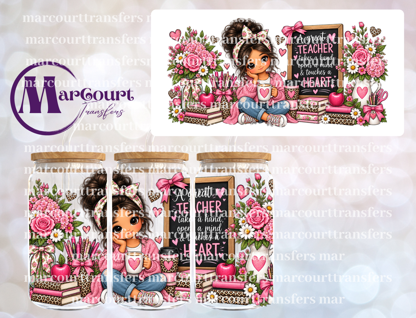 A GREAT TEACHER-16 0Z-UV DTF CUP WRAP