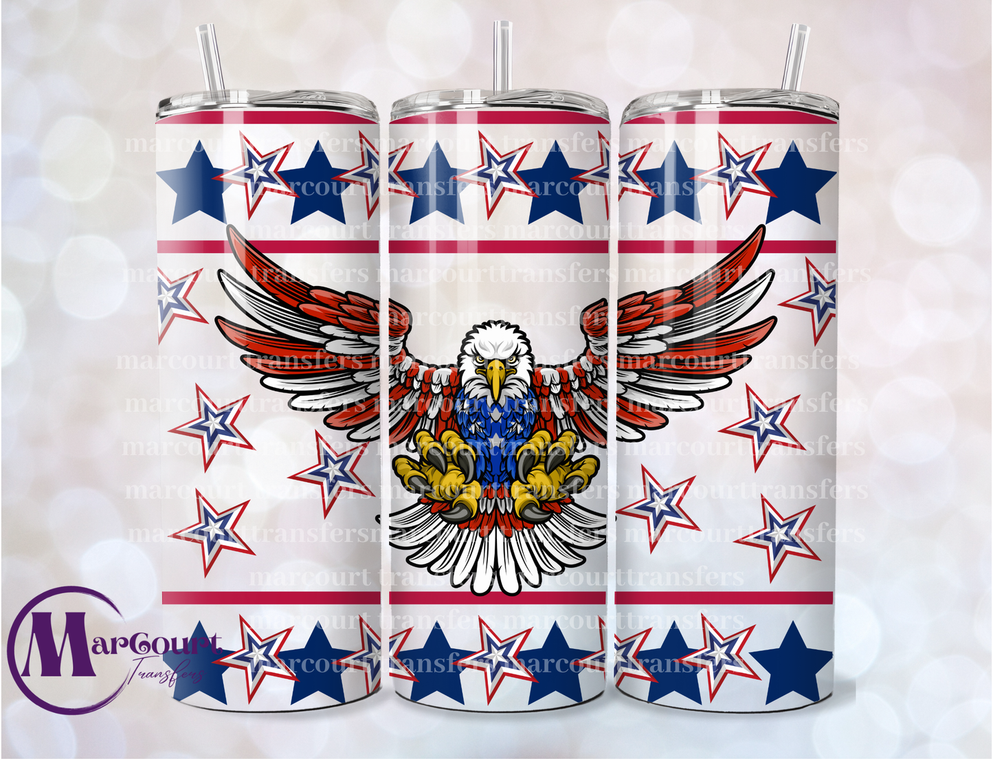 AMERICAN EAGLE-SKINNY TUMBLER TRANSFER