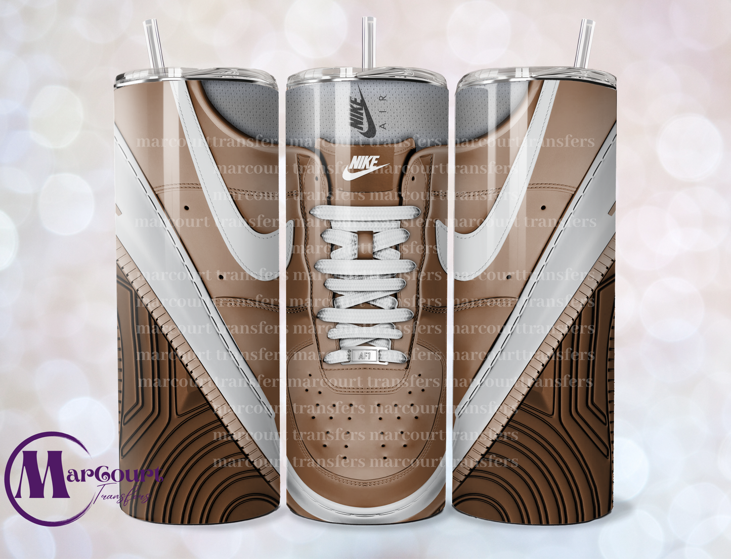 AIR FORCE 1-CHOCOLATE-SKINNY TUMBLER TRANSFER
