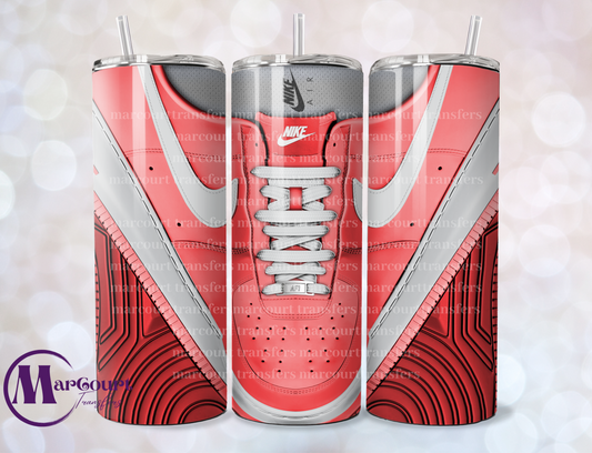 AIR FORCE 1 RED-20 0Z-UV DTF CUP WRAP