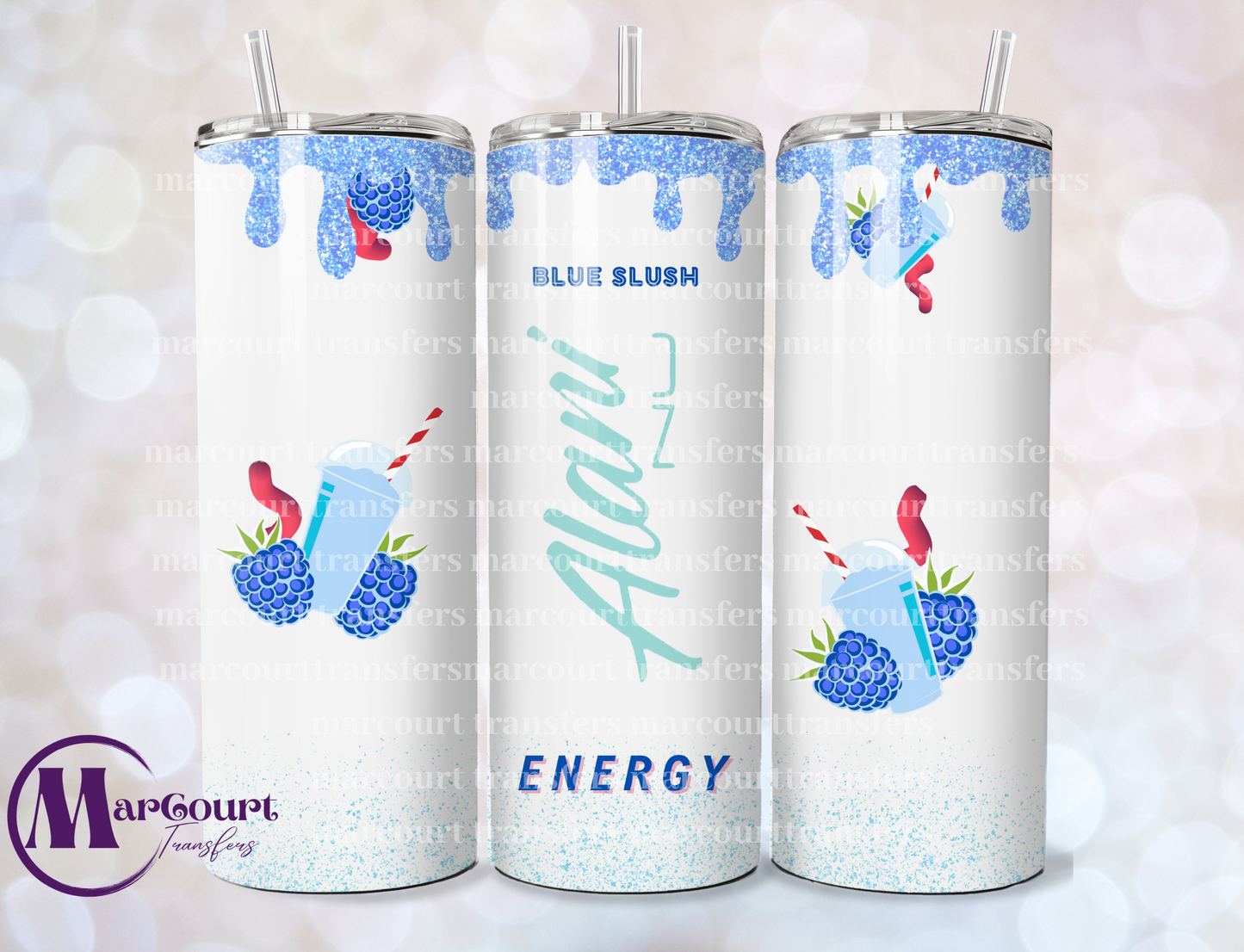 ALANI BLUE SLUSH-20 OZ-UV DTF CUP WRAP