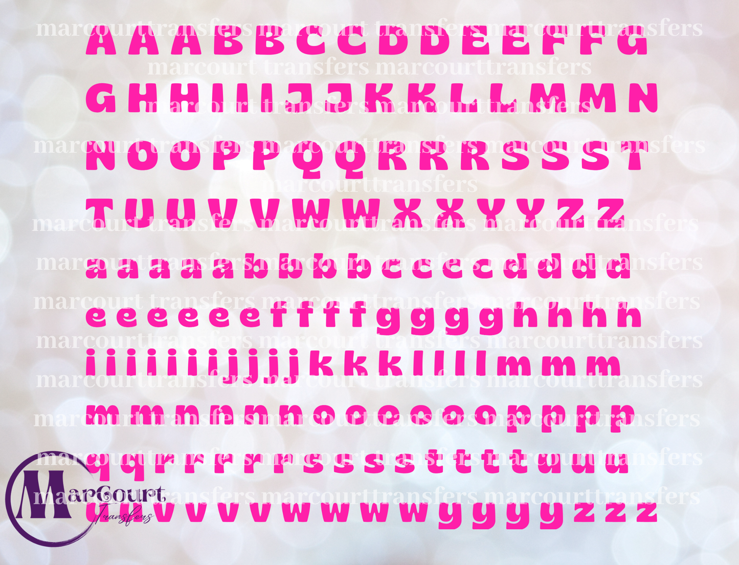 ALPHABET ELEMENT SHEET PINK-ELEMENTS