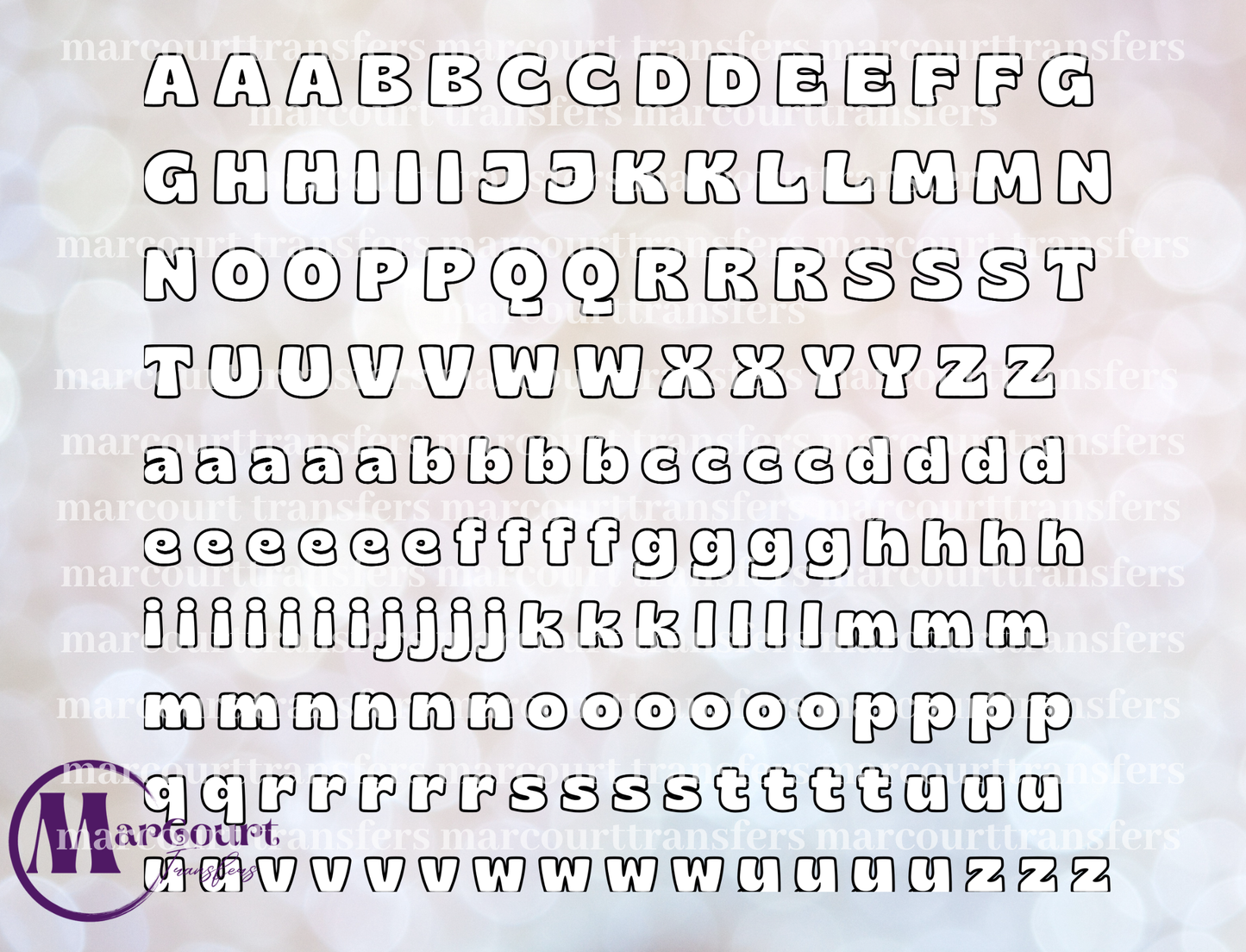 ALPHABET ELEMENT SHEET WHITE-ELEMENTS