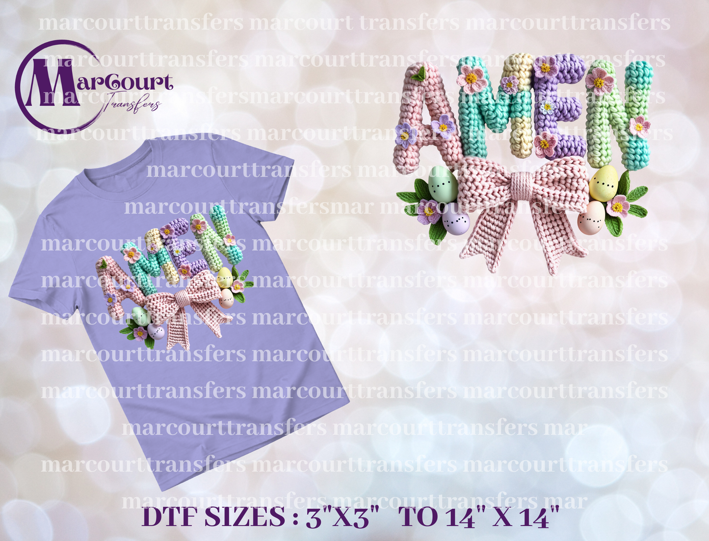 DTF-AMEN FAUX YARN WITH BOW
