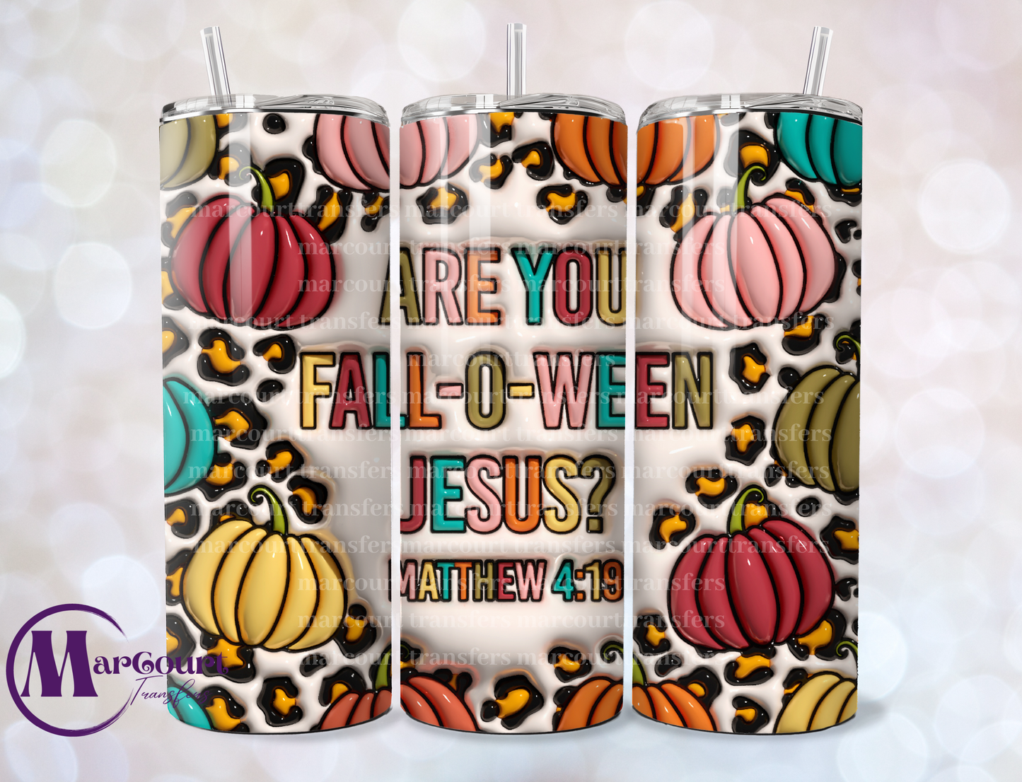 ARE YOU FALL-O-WING JESUS-SKINNY TUMBLER TRANSFER