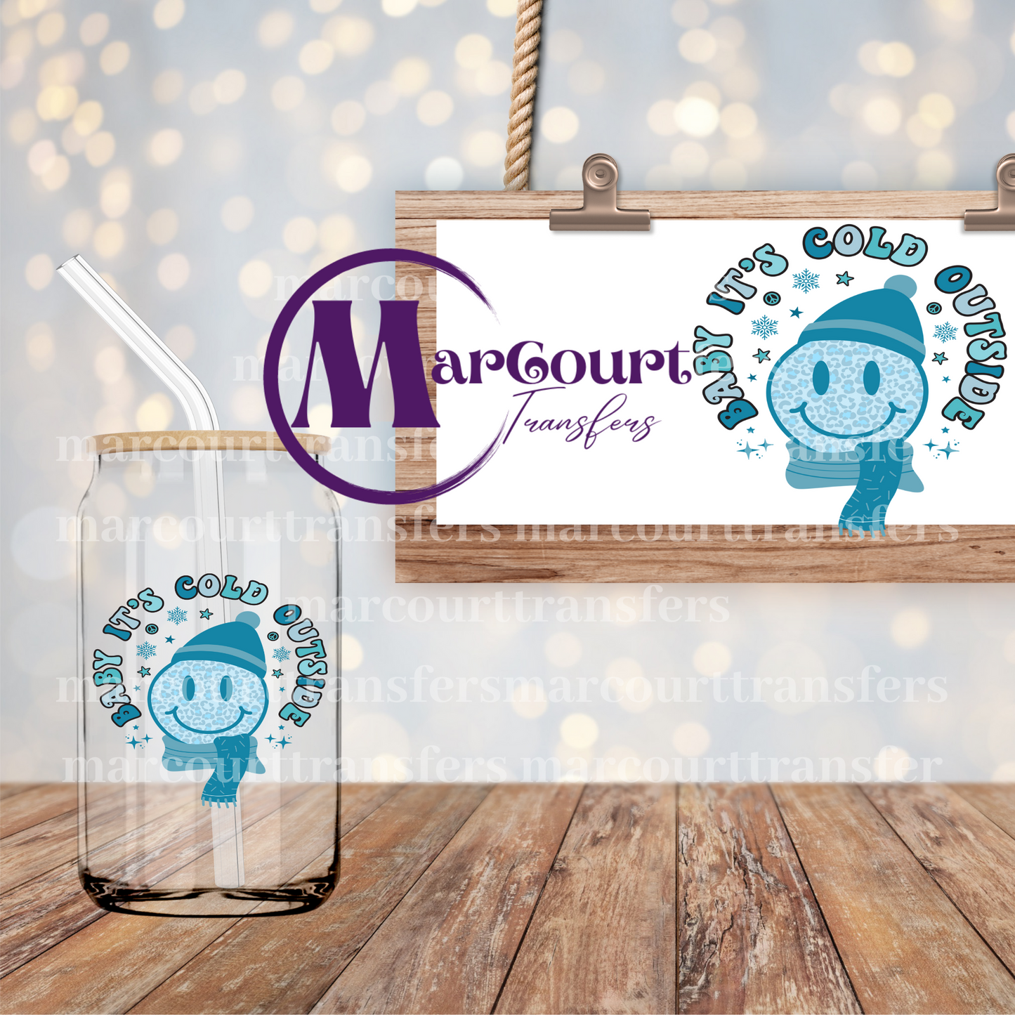 BABY IT'S COLD OUTSIDE-DECAL-UV DTF CUP WRAP