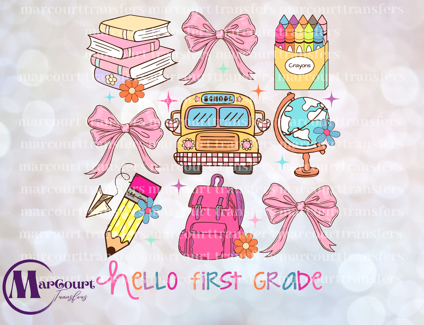 BACK TO SCHOOL COQUETTE FIRST GRADE ELEMENTS
