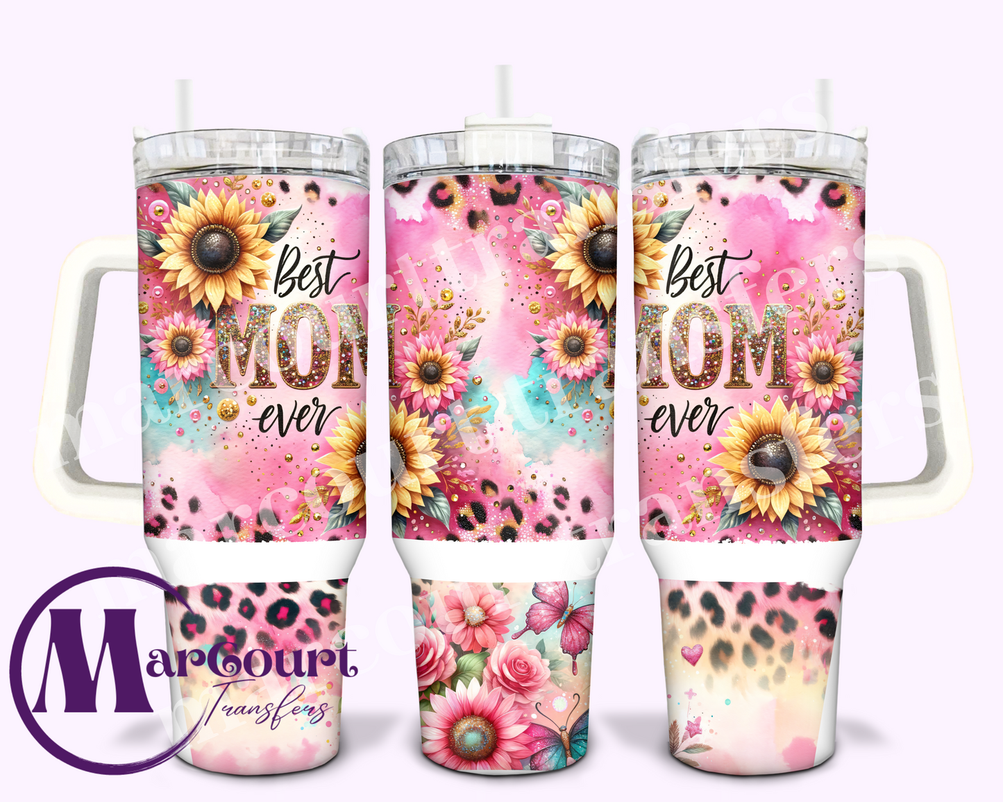 BEST MOM EVER-40 0Z-UV DTF CUP WRAP