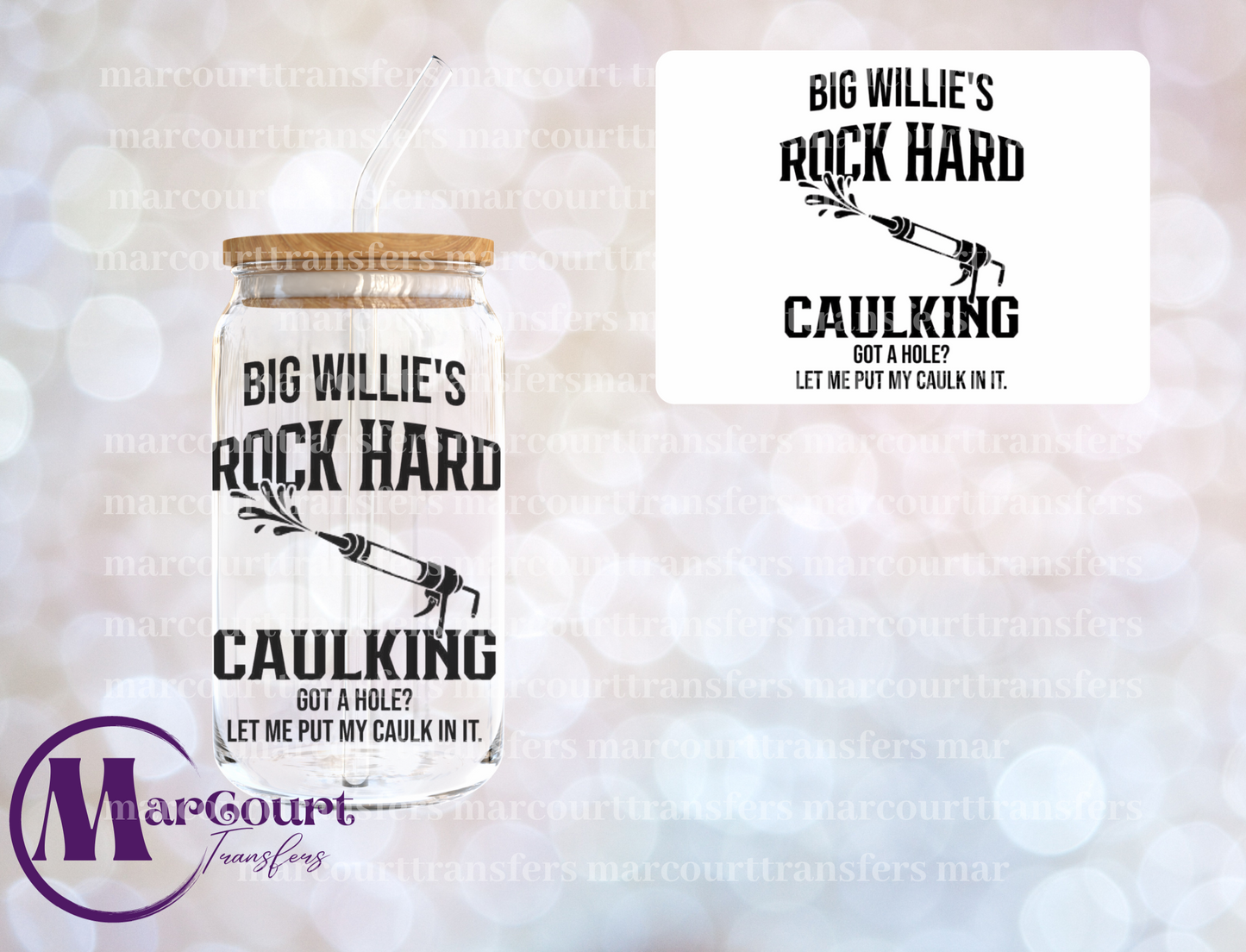 BIG WILLIE'S-DECAL-UV DTF CUP WRAP