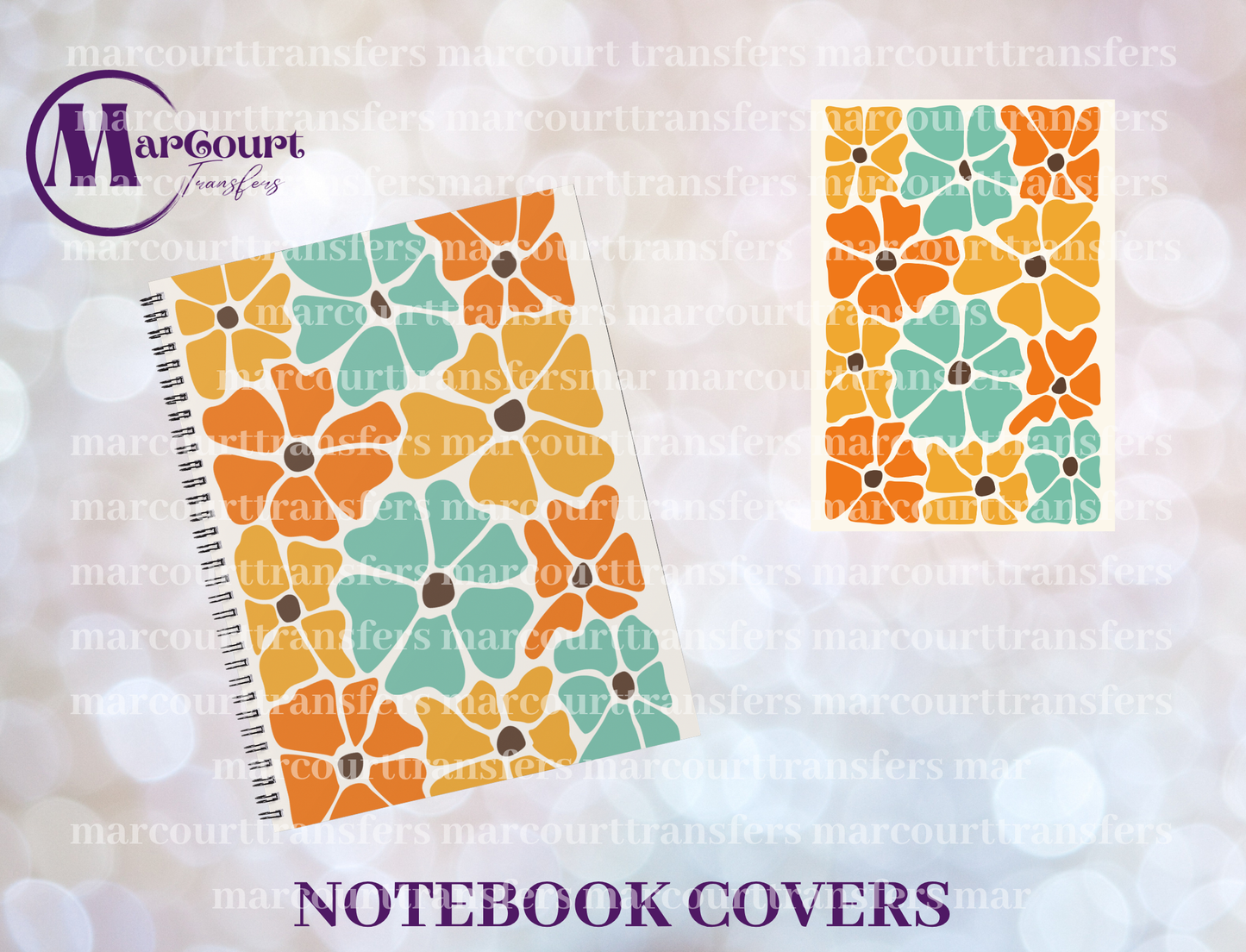 NOTEBOOK COVER-A5-BOHO FLORAL 1