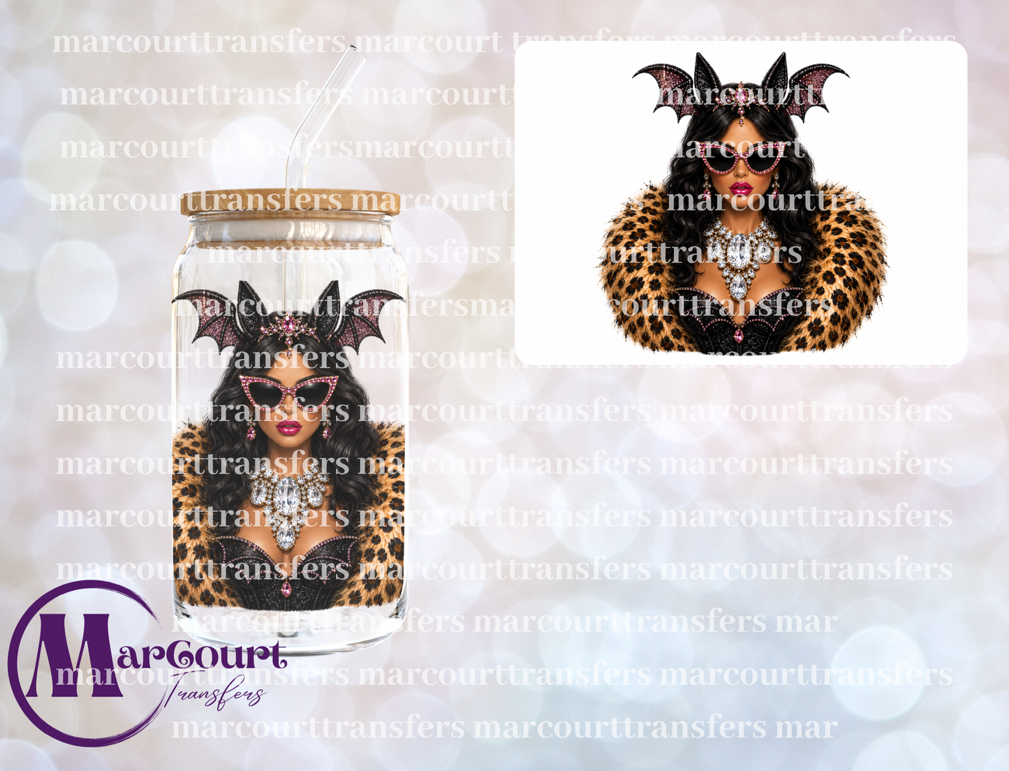 BOUJEE BAT GIRL-UV DTF CUP WRAP