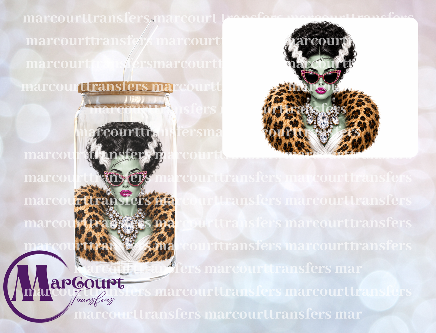 BOUJEE BRIDE OF FRANKENSTEIN 1-UV DTF CUP WRAP