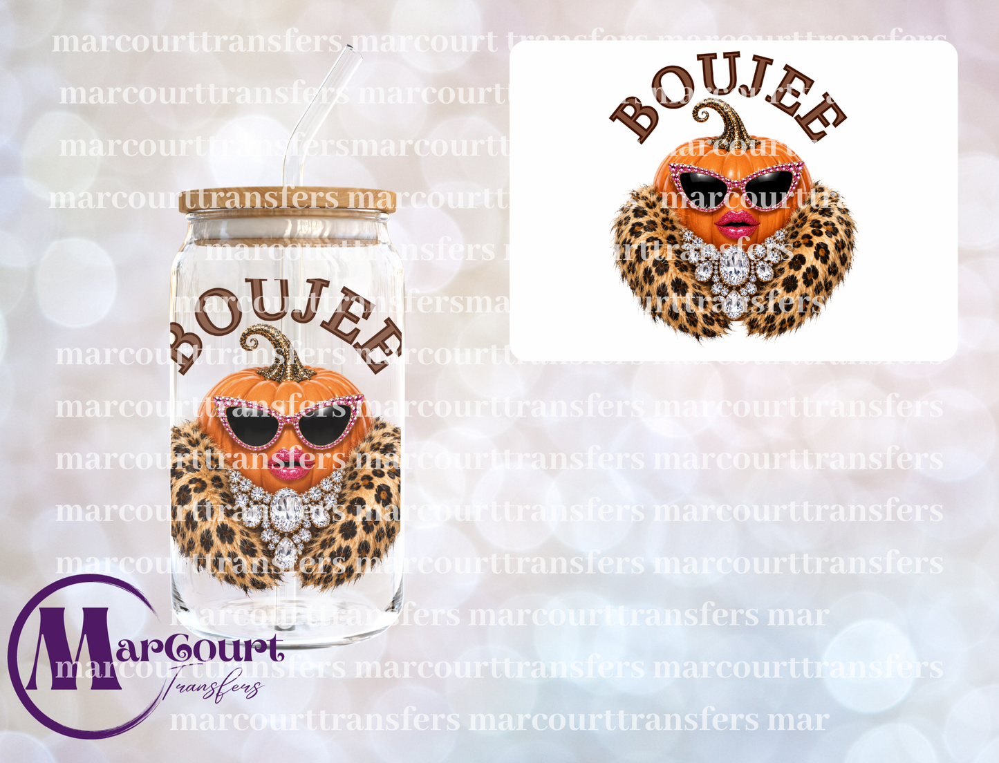 BOUJEE PUMPKIN-UV DTF CUP WRAP
