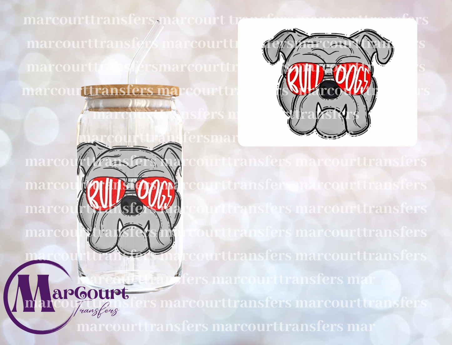 BULLDOGS-DECAL-UV DTF CUP WRAP