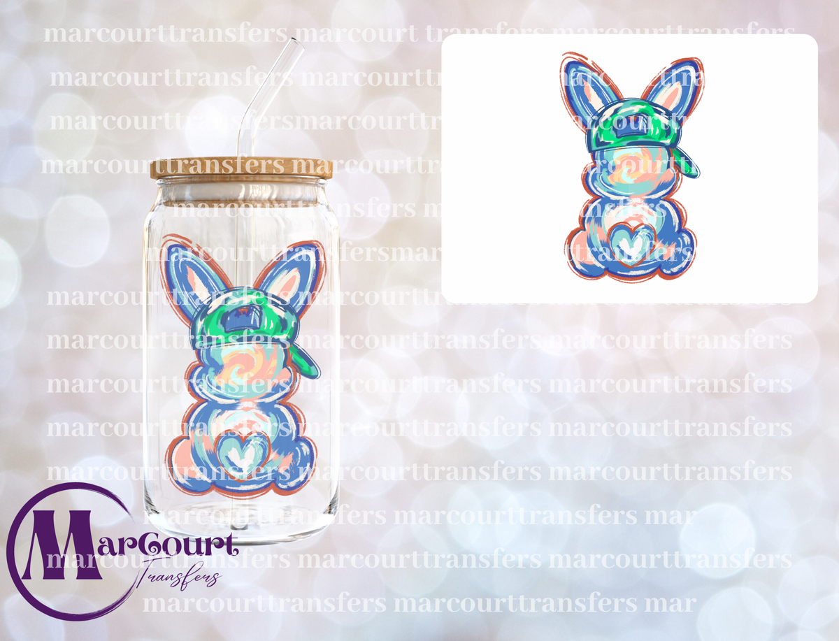 BUNNY 2 WATERCOLOR-DECAL-UV DTF CUP WRAP