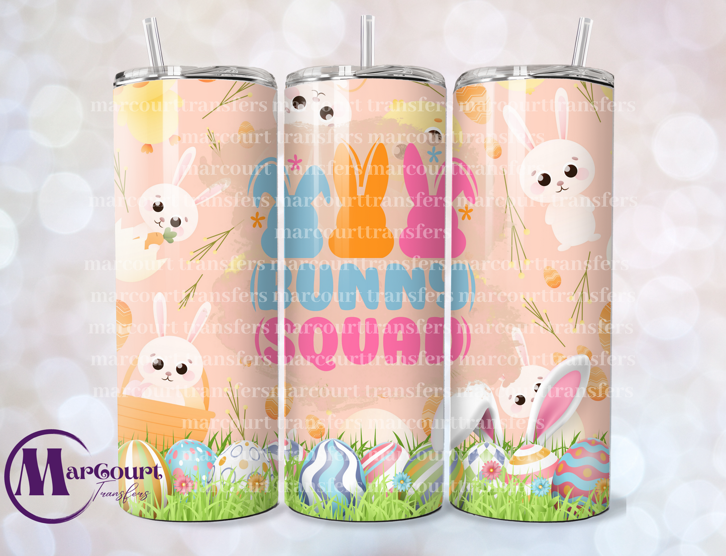 BUNNY SQUAD-SKINNY TUMBLER TRANSFER (SUBLIMATION)