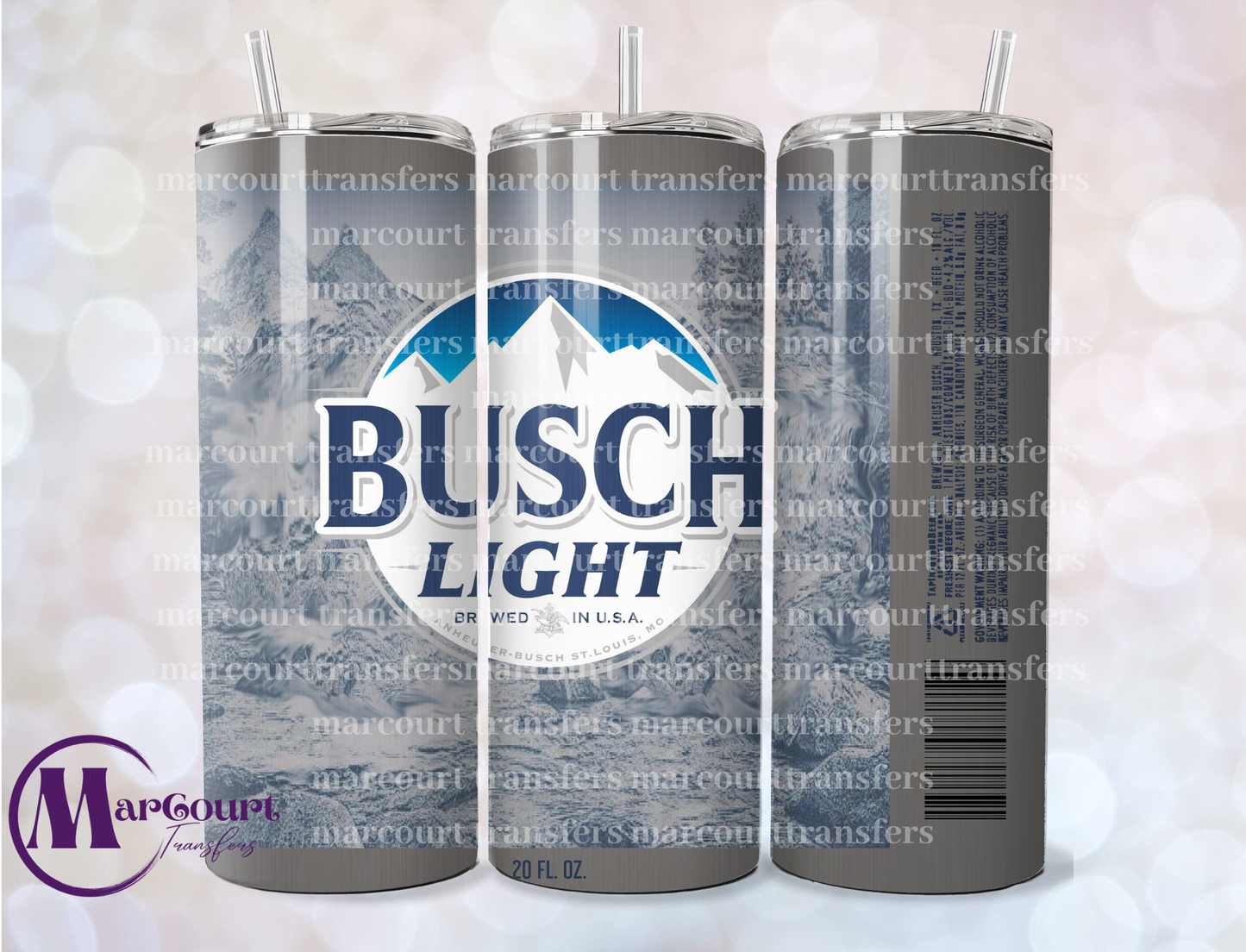 BUSCH LIGHT-SKINNY TUMBLER TRANSFER