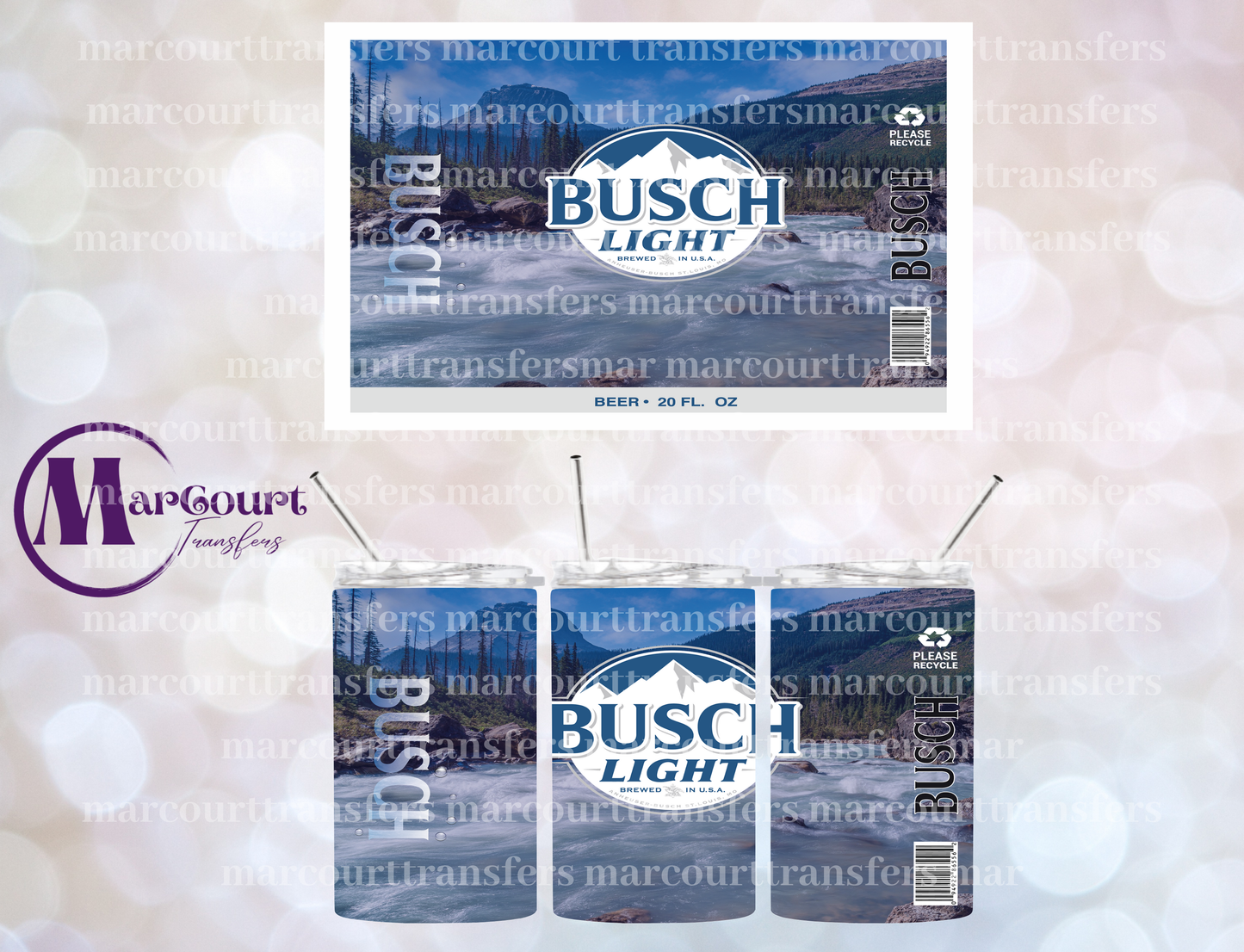 BUSCH LIGHT-12 OZ TUMBLER SUBLIMATION