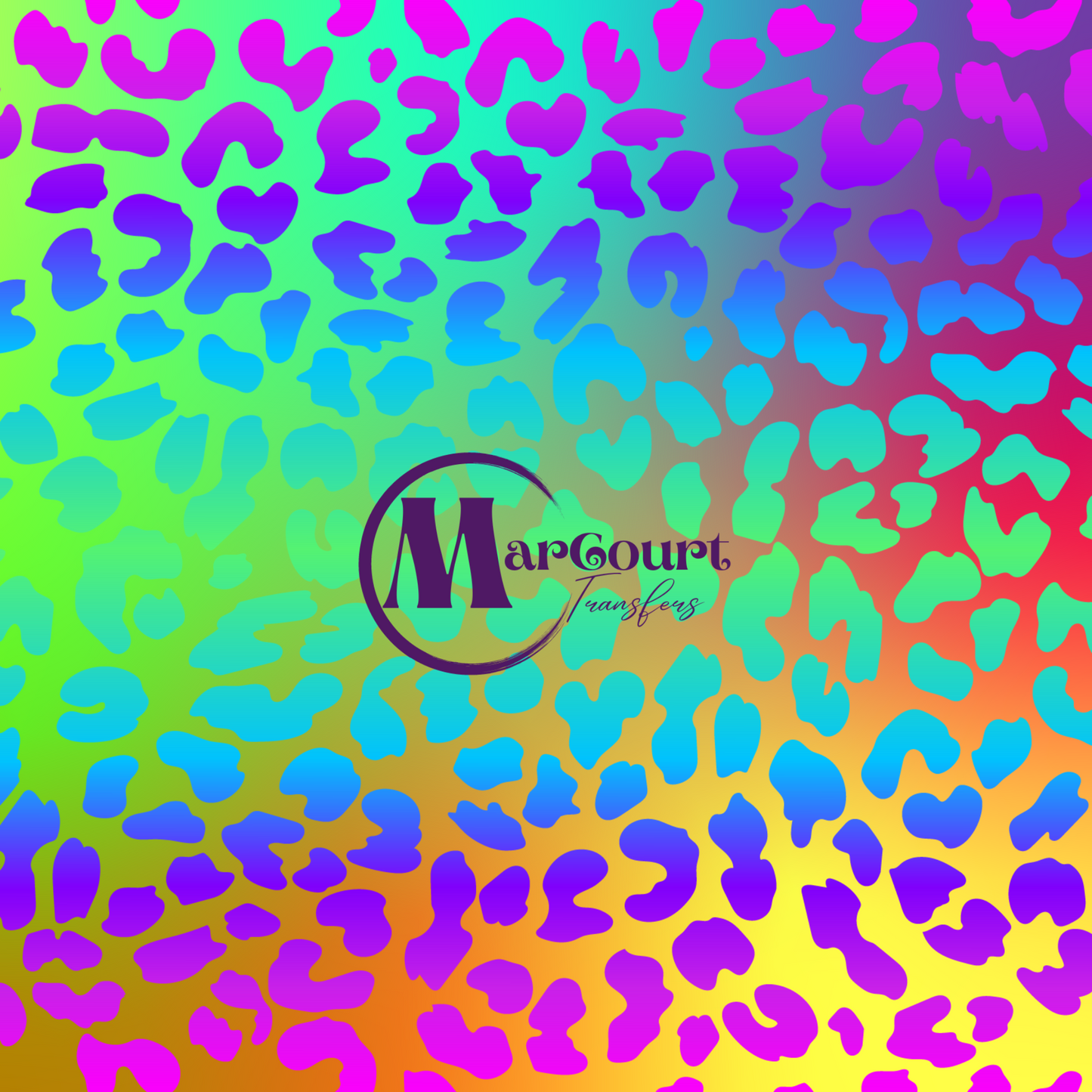 CHEETAH RAINBOW-VINYL PATTERN 12 X 12