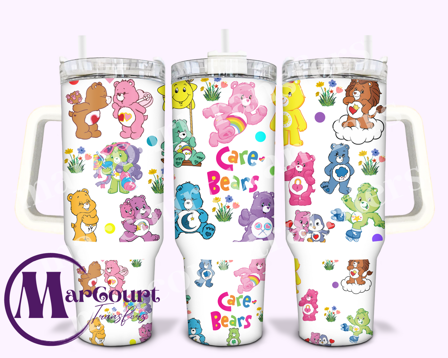CARE BEARS-40 0Z-UV DTF CUP WRAP