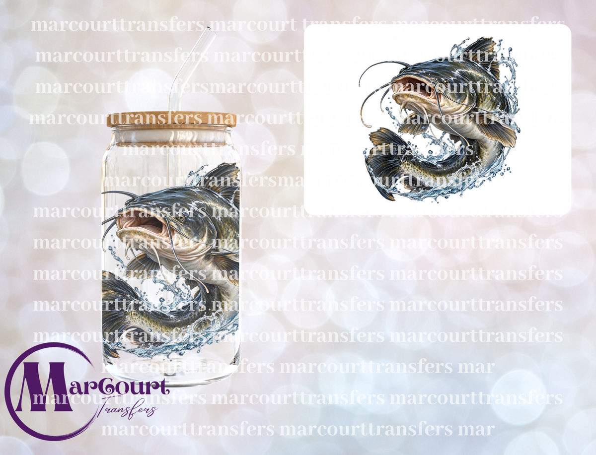 CATFISH WATERSPLASH-UV DTF CUP WRAP