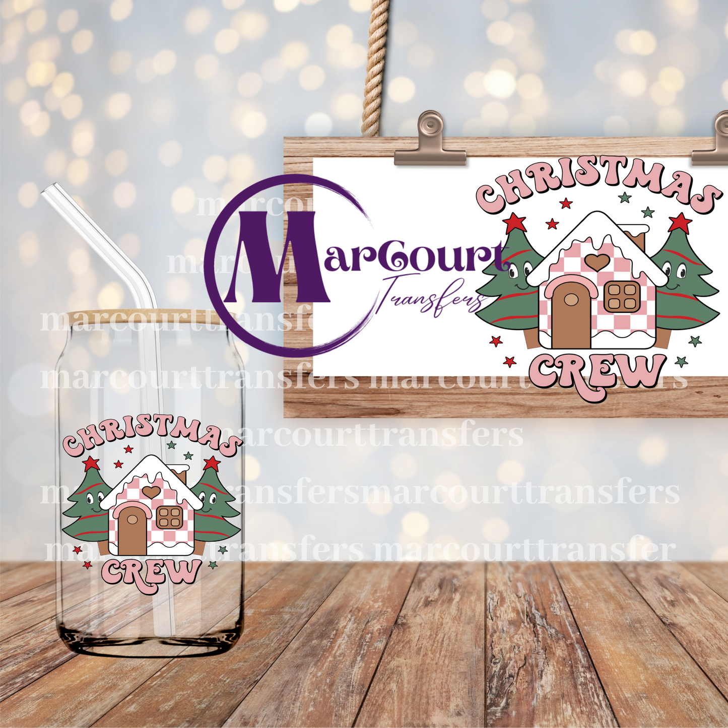 CHRISTMAS CREW-DECAL-UV DTF CUP WRAP