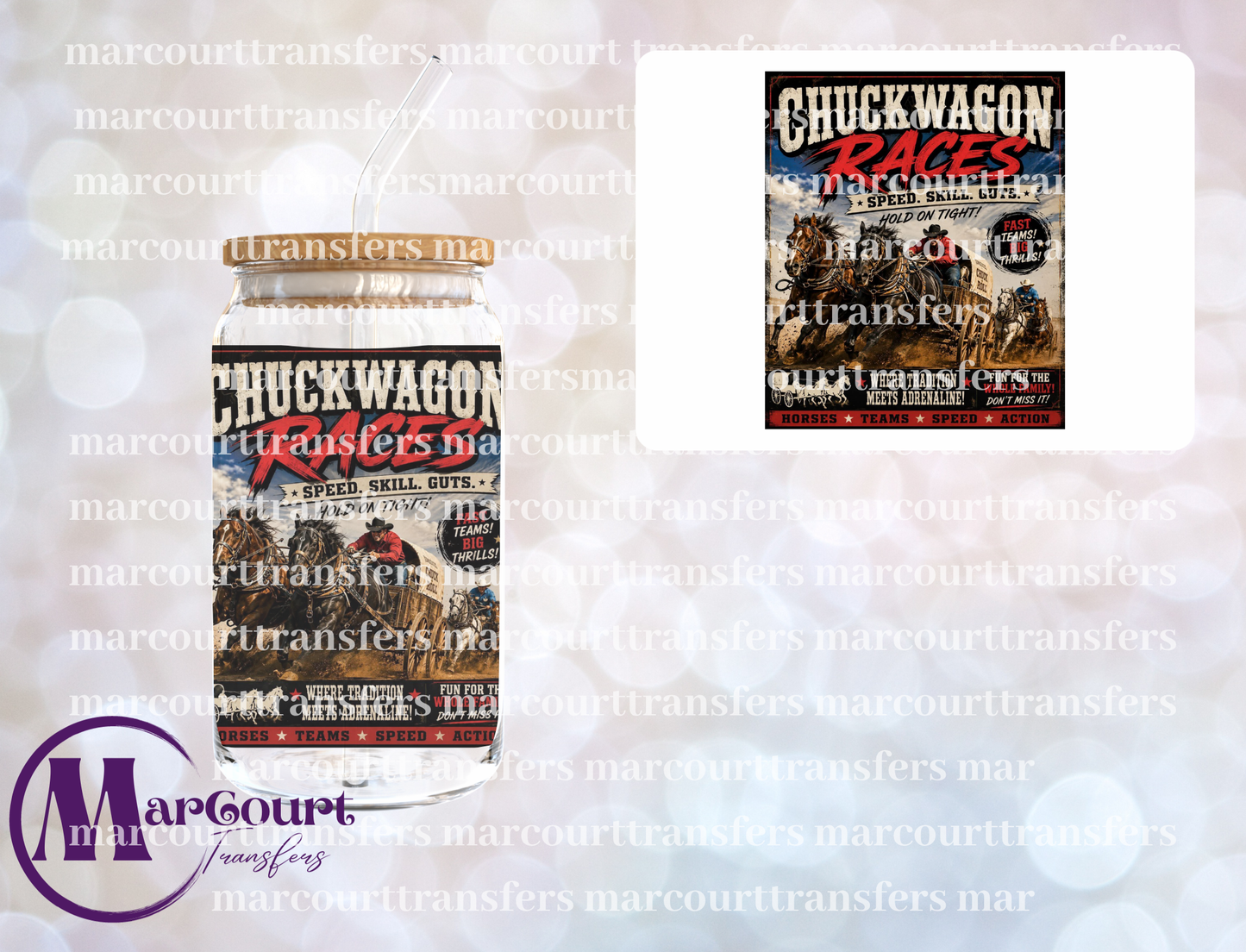 CHUCKWAGON RACES 1-UV DTF CUP WRAP