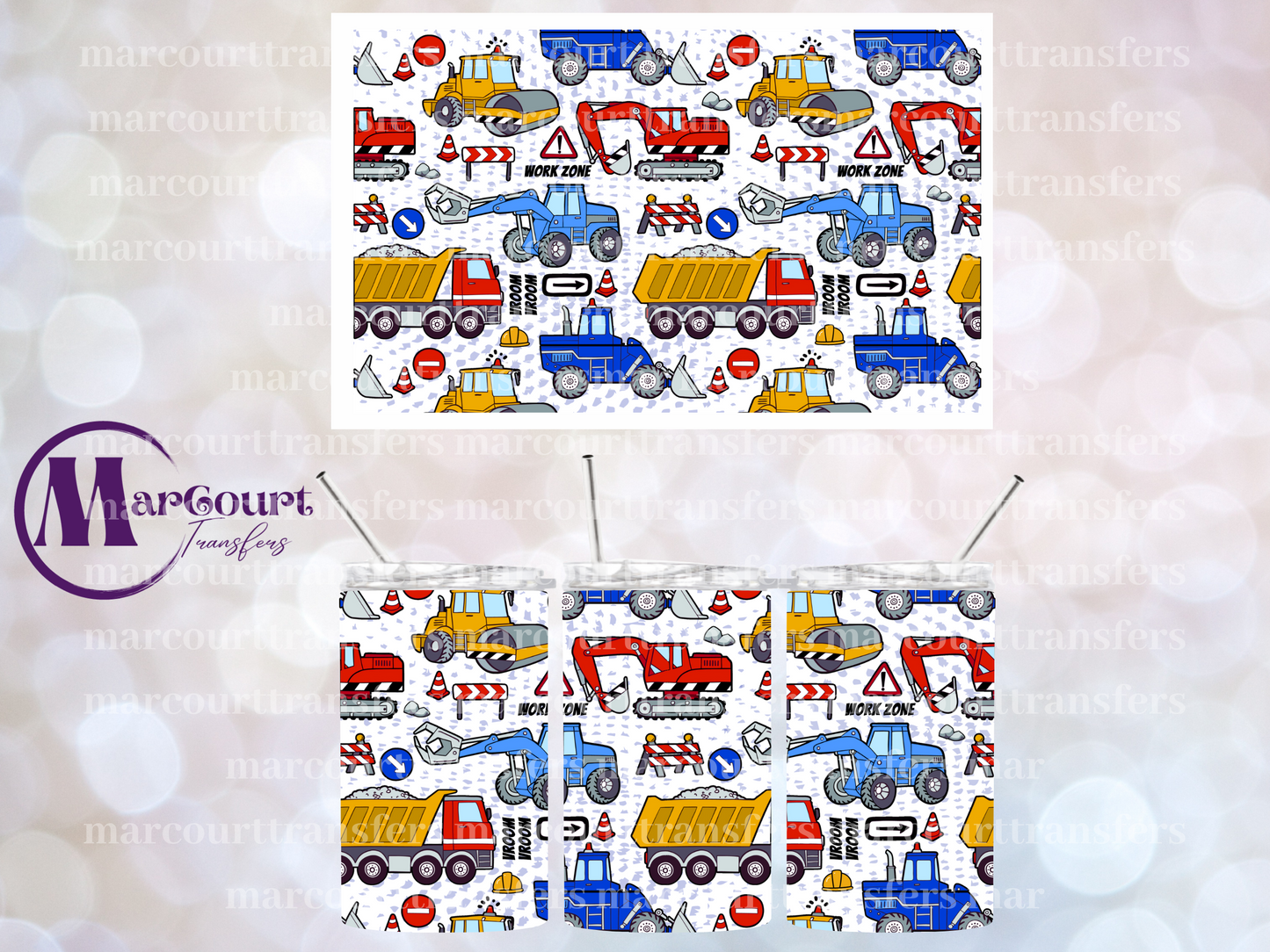 CONSTRUCTION FUN-12 OZ CUP WRAP