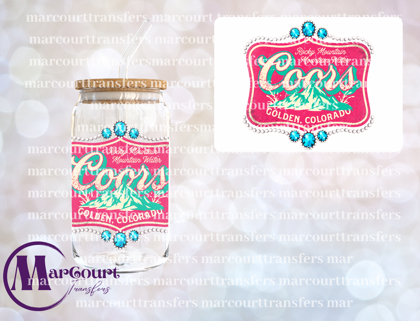 COORS ROCKY MOUNTAIN WATER-UV DTF CUP WRAP