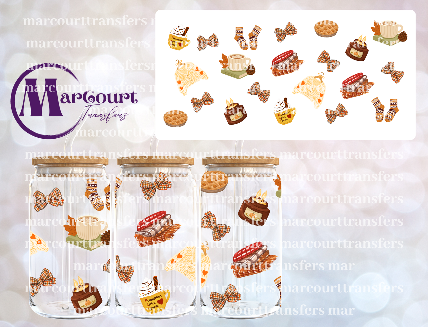COZY FALL-16 0Z-UV DTF CUP WRAP