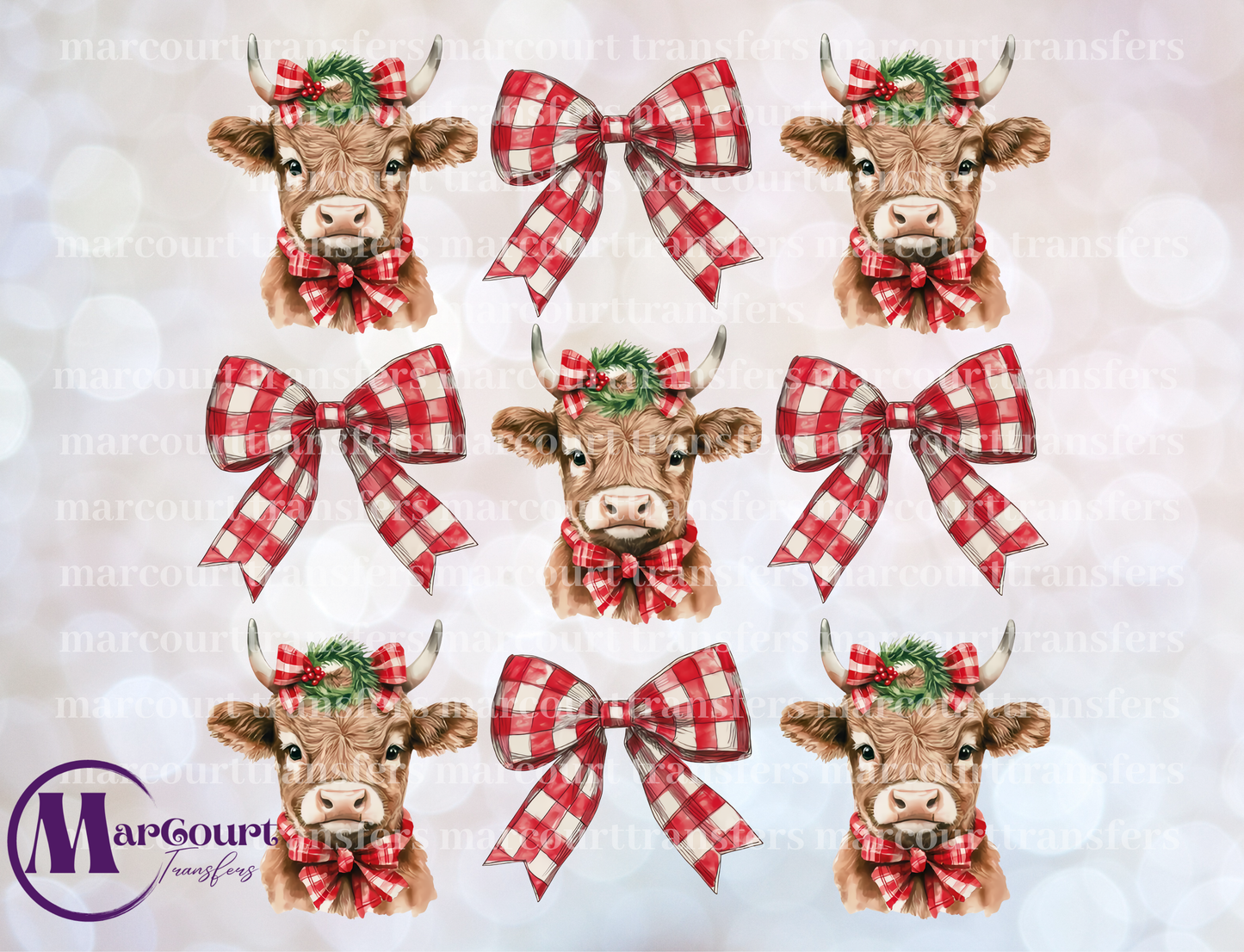 CUTE COWS N BOWS ELEMENTS
