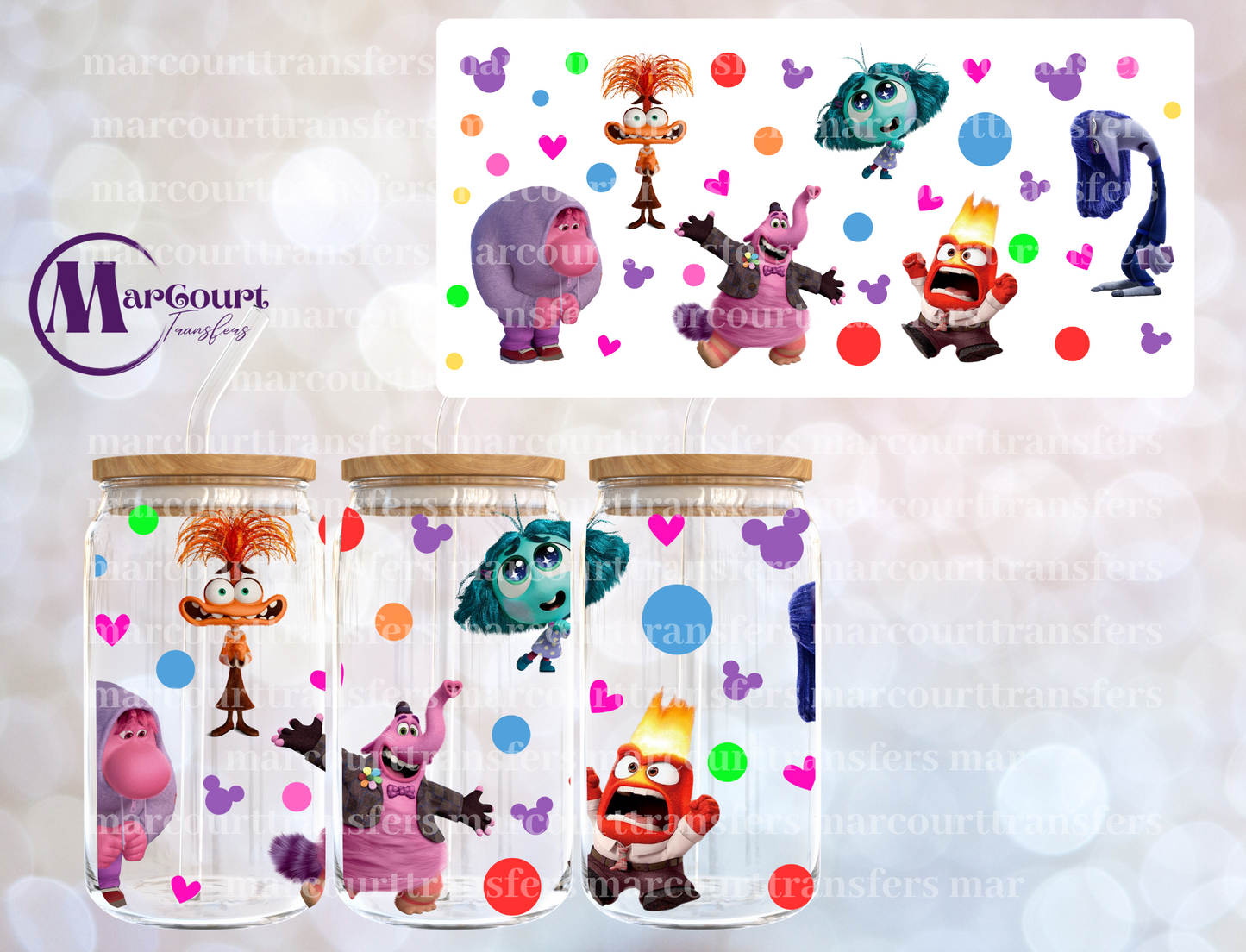 CUTE EMOTIONS 2-16 0Z-UV DTF CUP WRAP