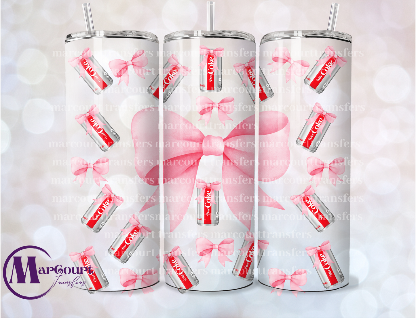 DIET COKE COQUETTE-20 OZ-UV DTF CUP WRAP