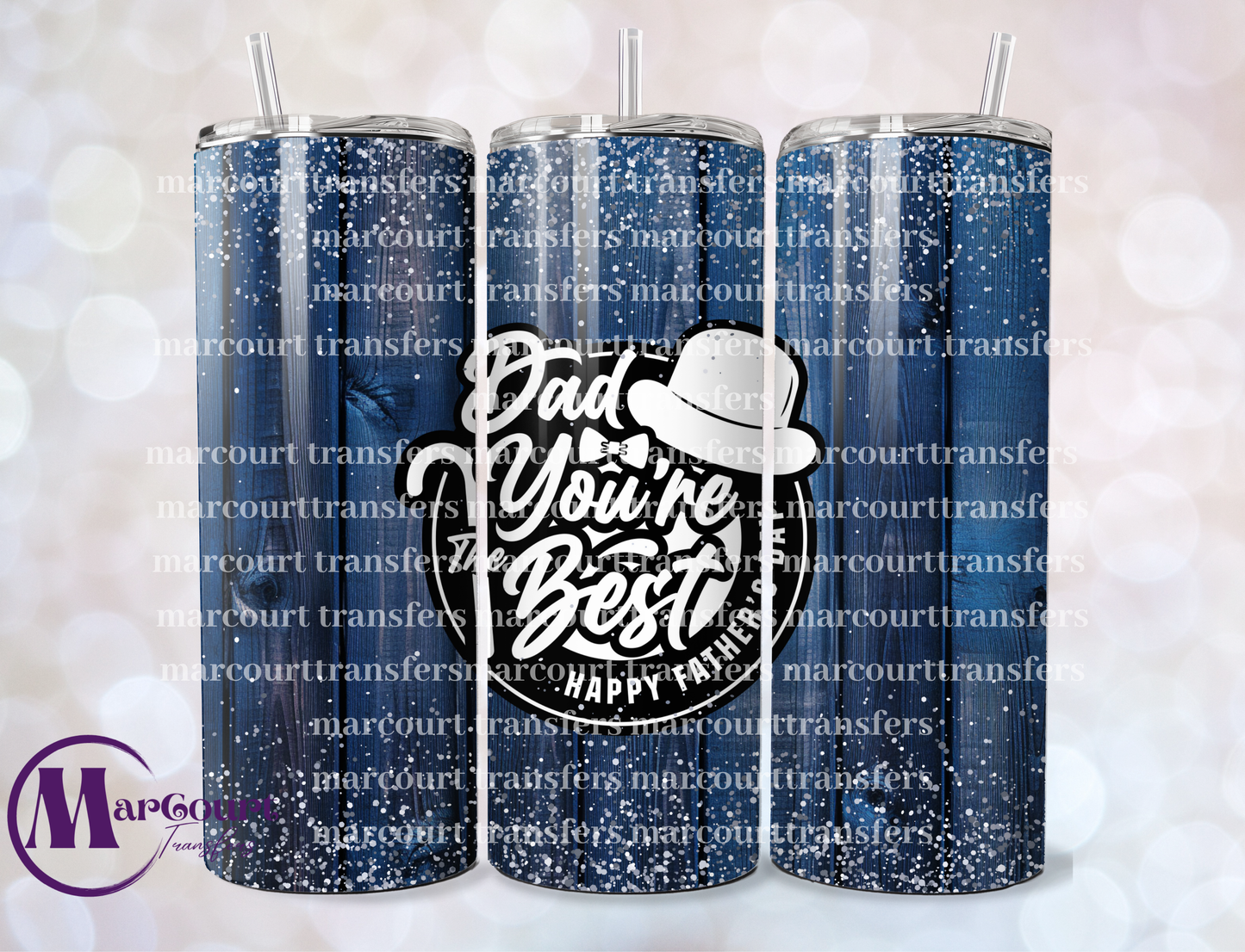 DAD YOU'RE THE BEST-20 OZ-UV DTF CUP WRAP