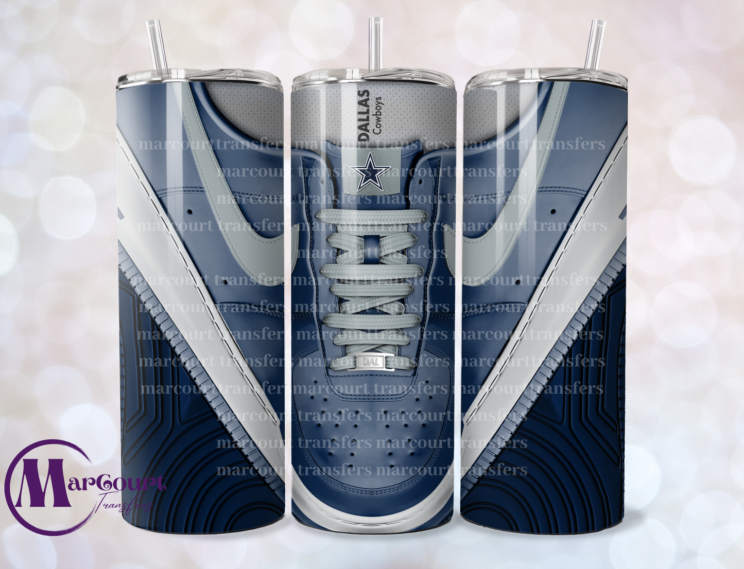 DALLAS COWBOYS AIR FORCE 1-SKINNY UV DTF TRANSFER