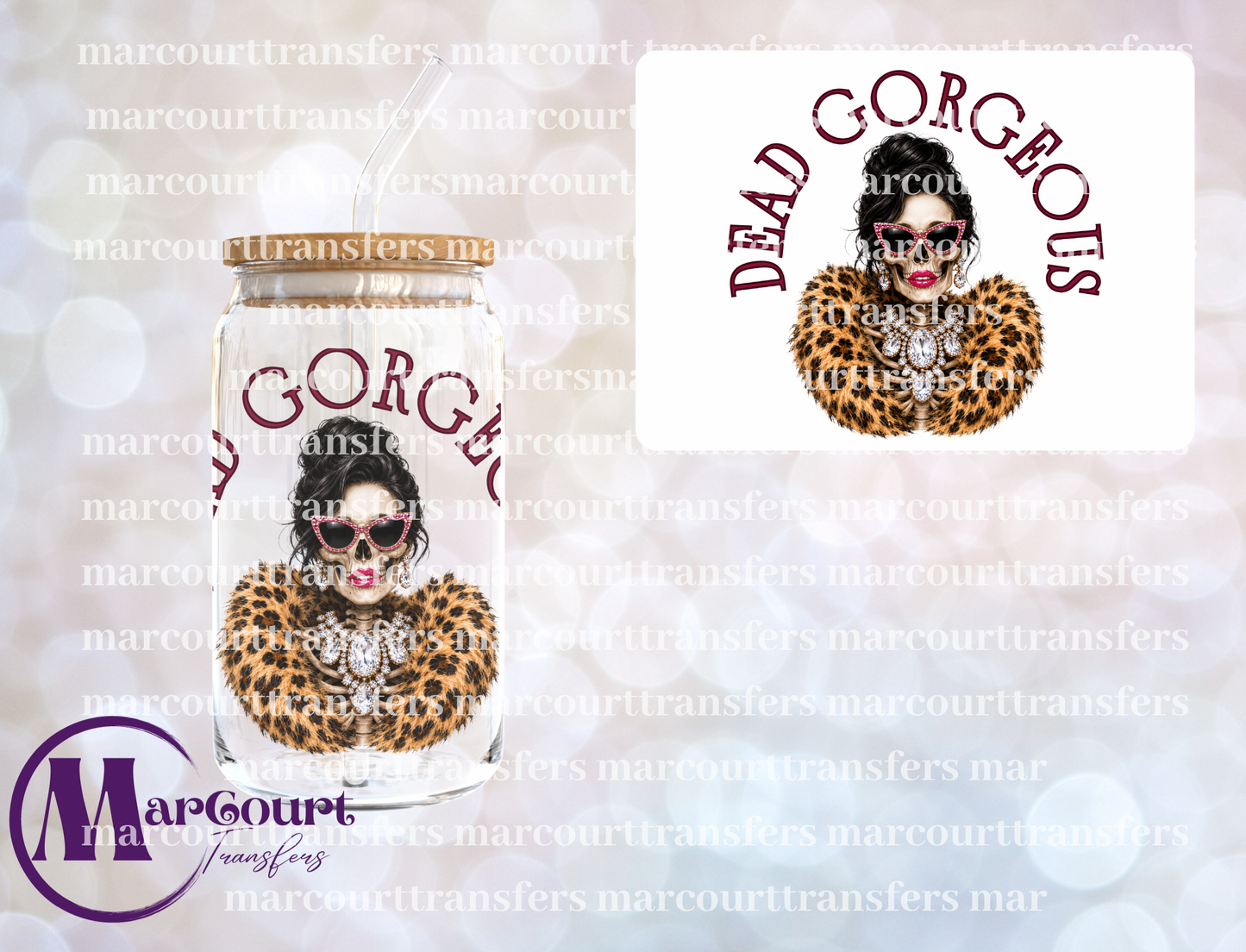 DEAD GORGEOUS-UV DTF CUP WRAP