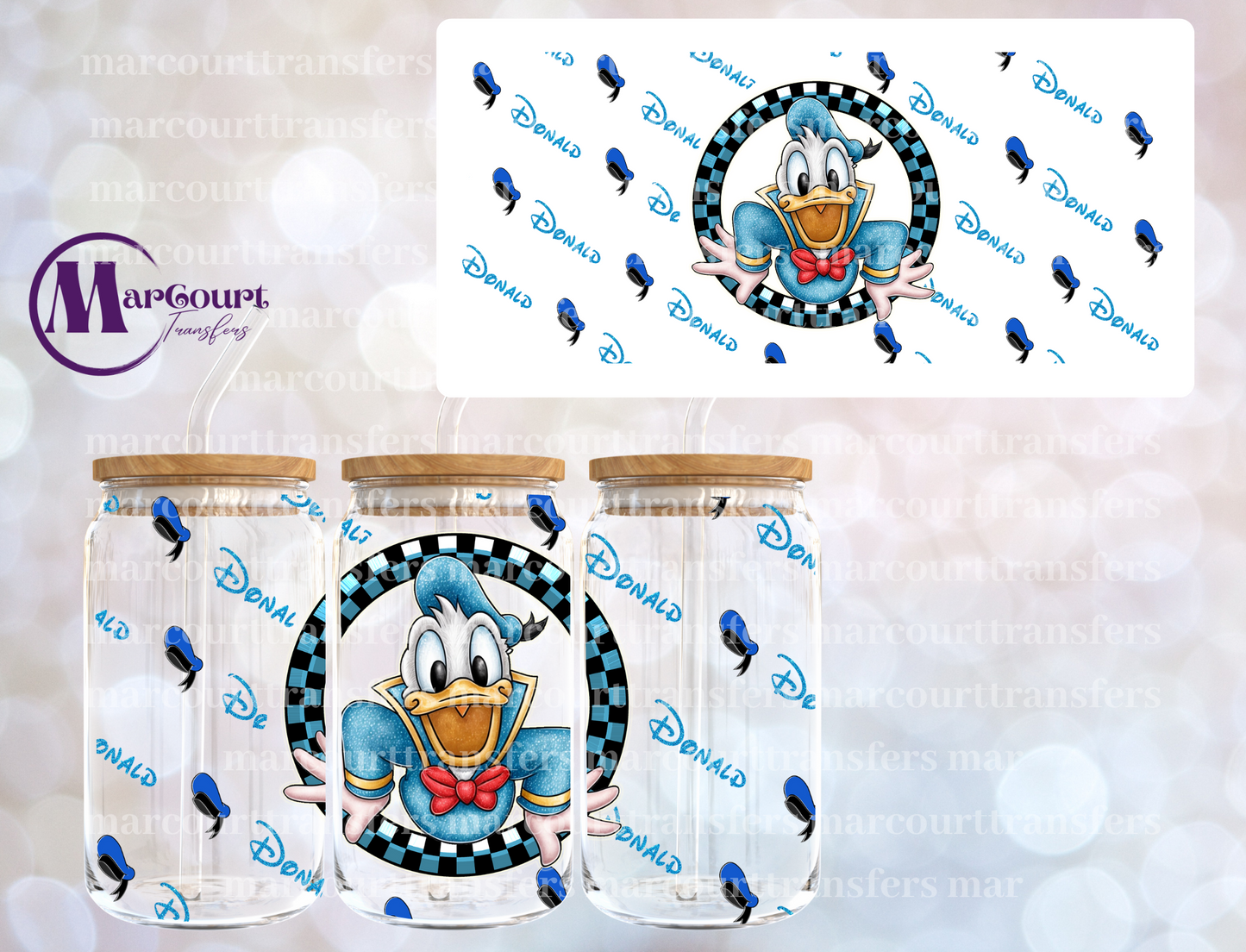 DONALD-16 0Z-UV DTF CUP WRAP