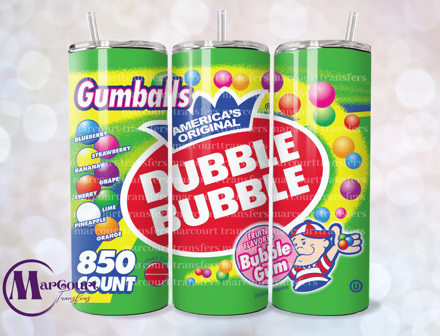 DOUBLE BUBBLE-SKINNY TUMBLER TRANSFER