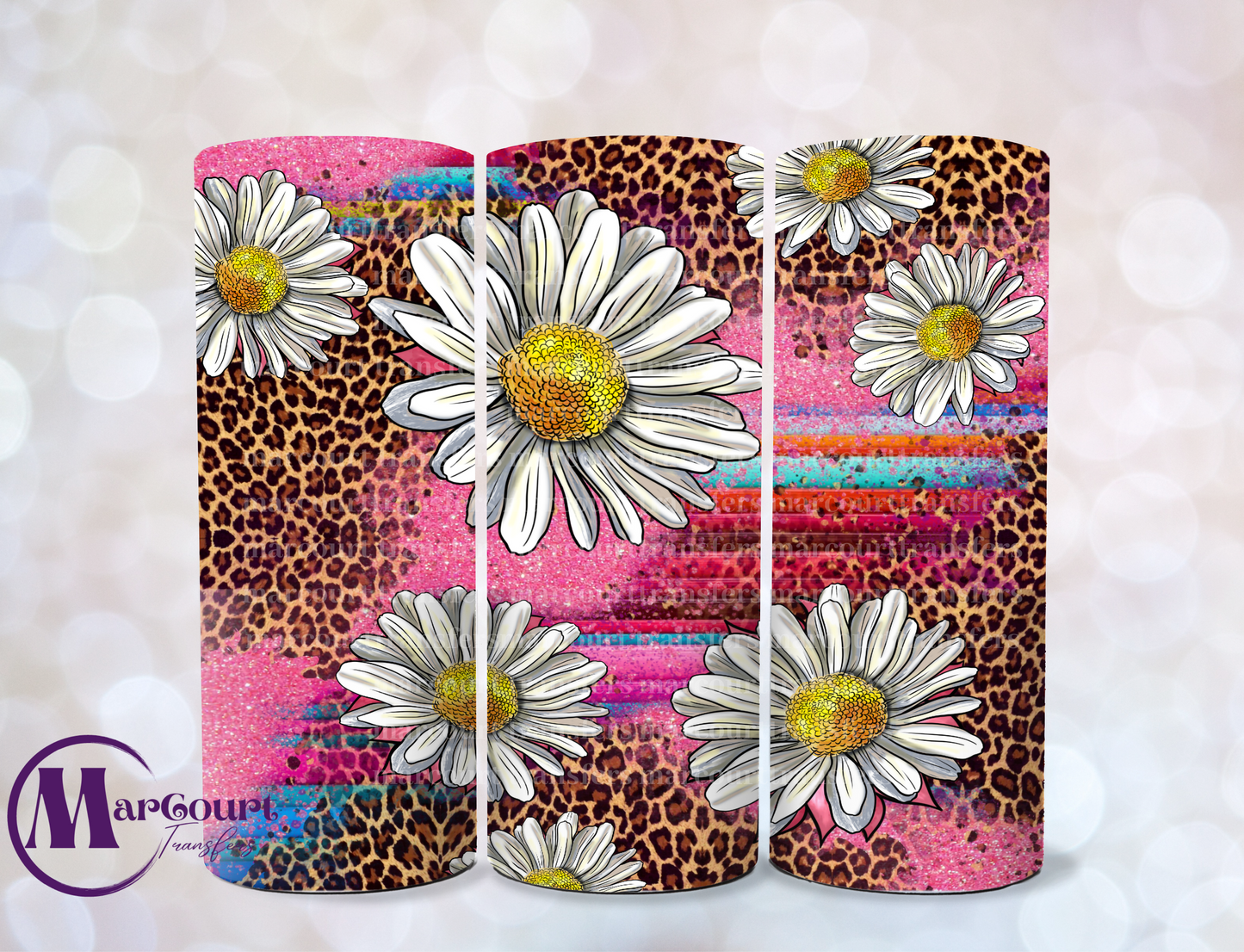 EASTER DAISY-SKINNY TUMBLER TRANSFER (SUBLIMATION)