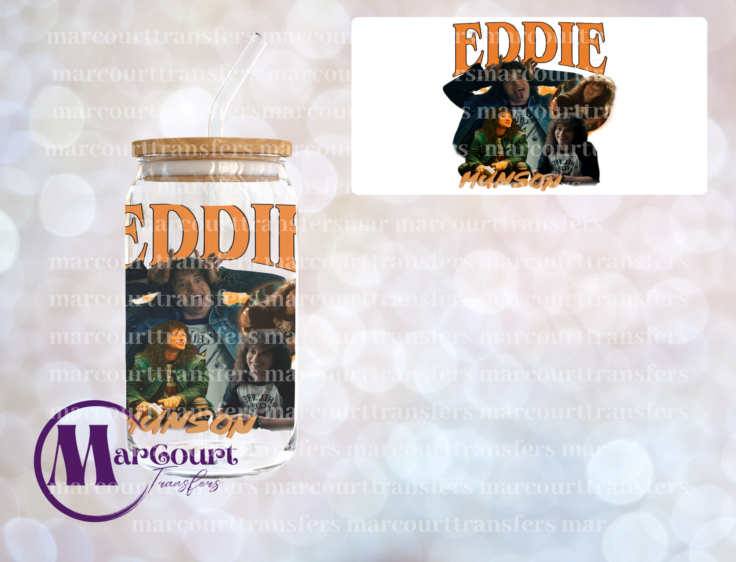 EDDIE MUNSON-DECAL-UV DTF CUP WRAP