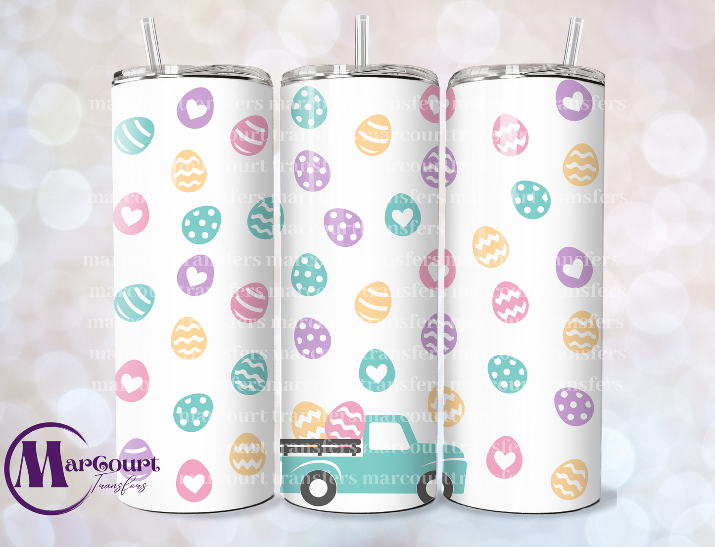 EGGS N TRUCK-SKINNY TUMBLER TRANSFER (SUBLIMATION)