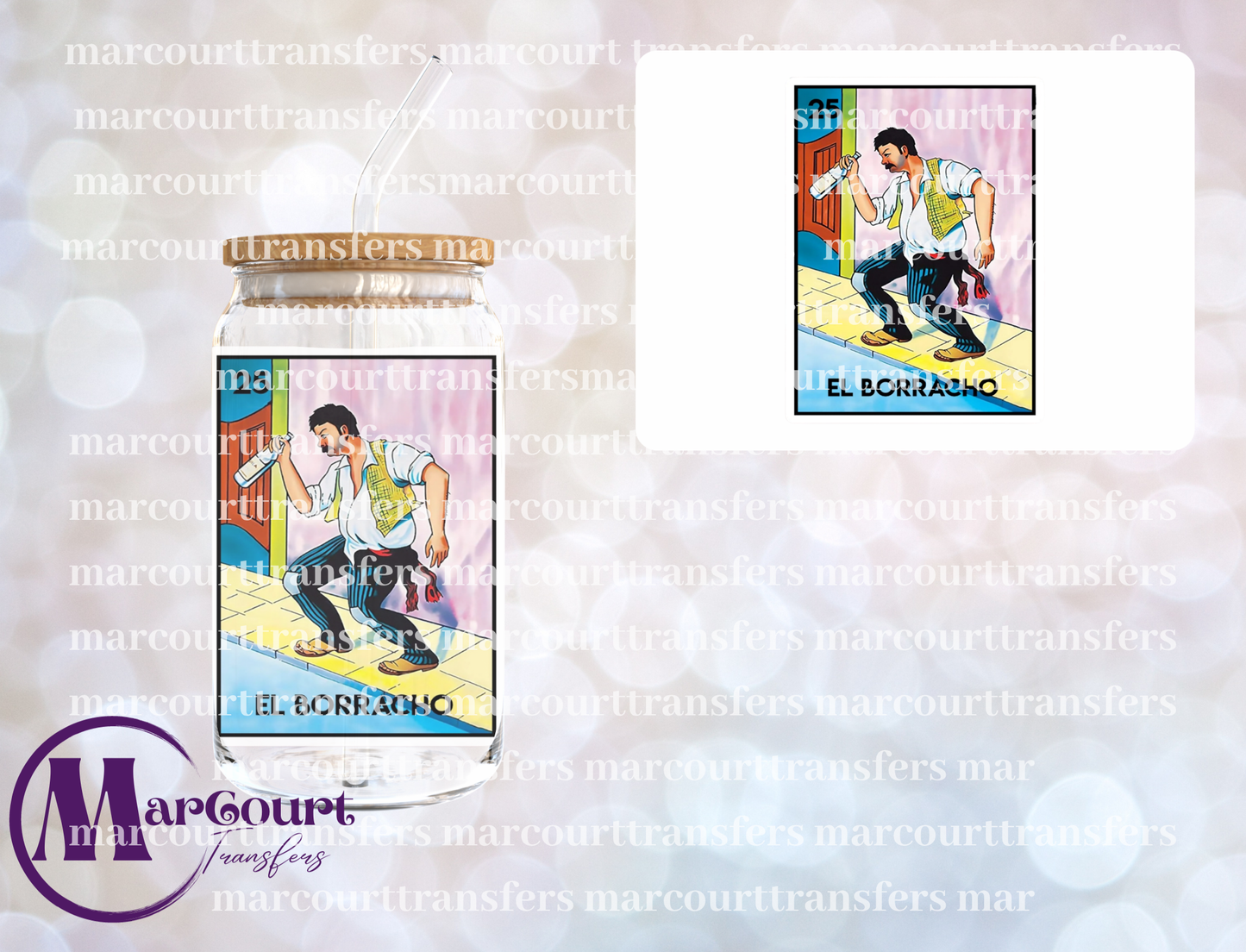 EL BORRACHO TAROT-UV DTF CUP WRAP