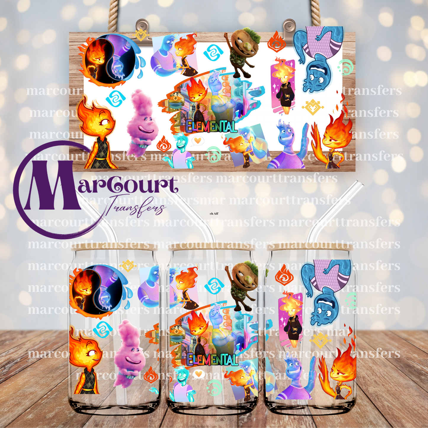ELEMENTAL-16 0Z-UV DTF CUP WRAP