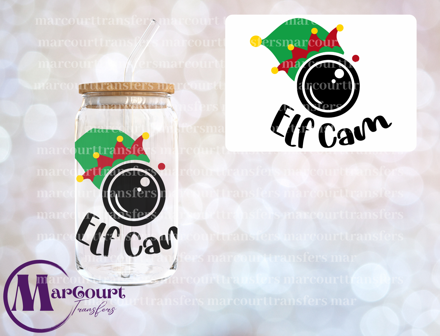 ELF CAM HAT-DECAL-UV DTF CUP WRAP