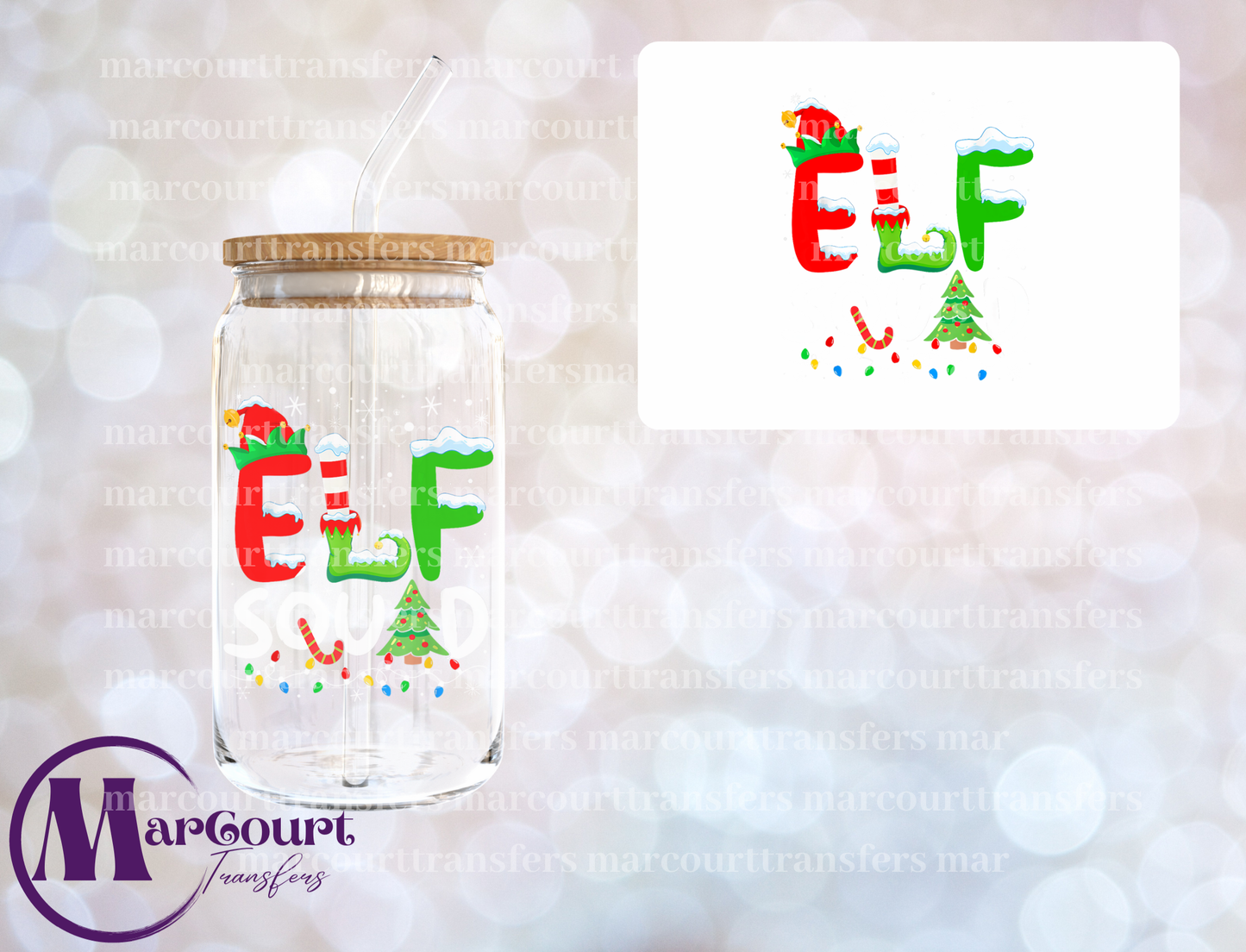 ELF SQUAD 2-DECAL-UV DTF CUP WRAP